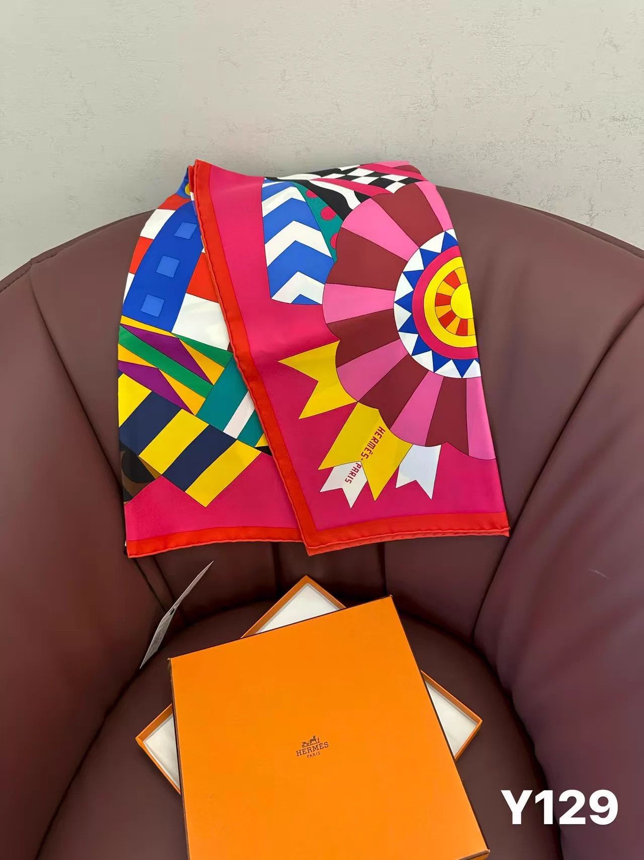Hermes Hermès Celebration Horse Silk Scarf New 90x90cm Size ONE SIZE - 5 Thumbnail