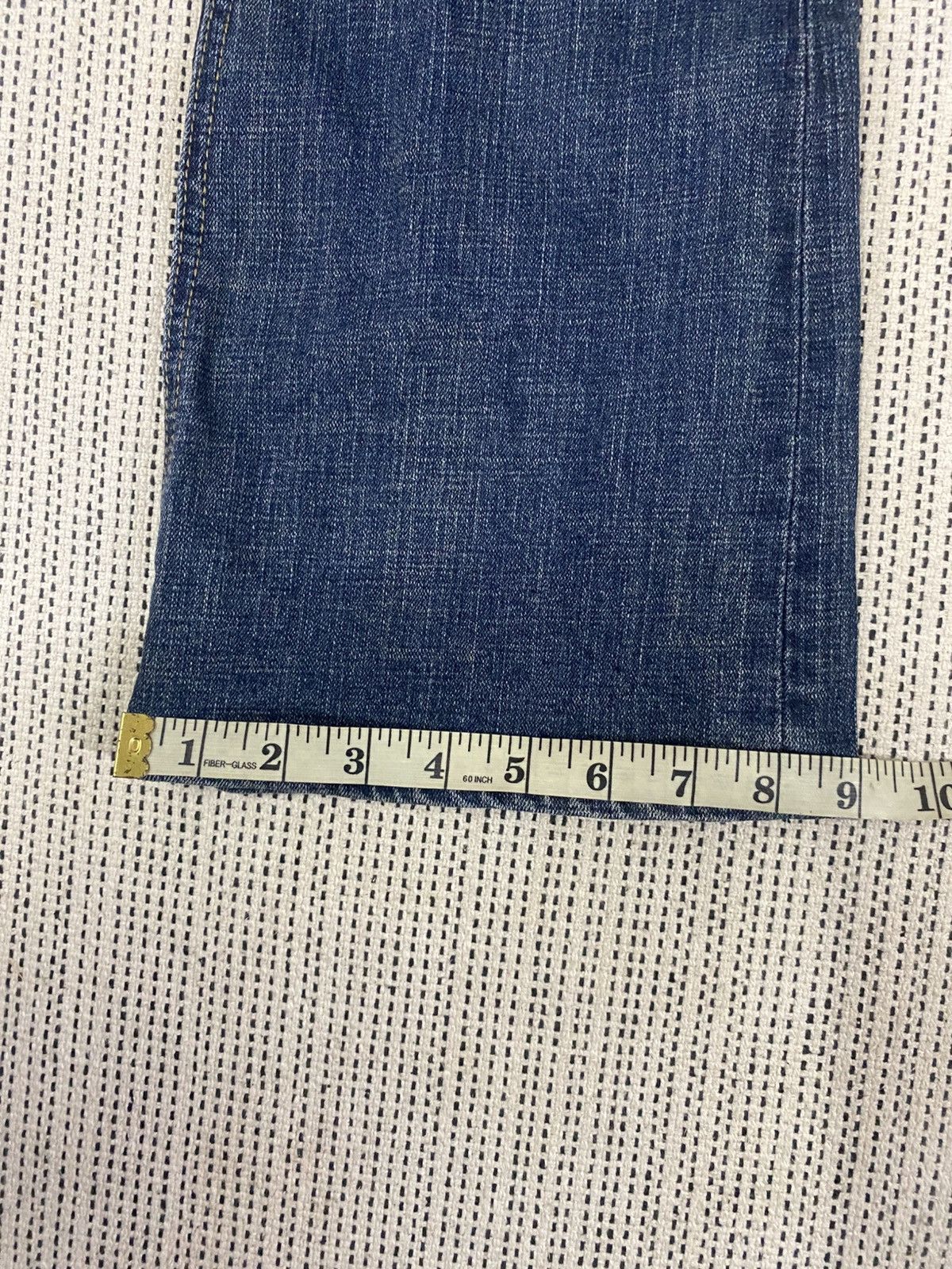Japanese Brand Vintage 70sStyle Flared Denim Jeans Wash CargoPocket Bootcut Size US 30 / EU 46 - 14 Thumbnail