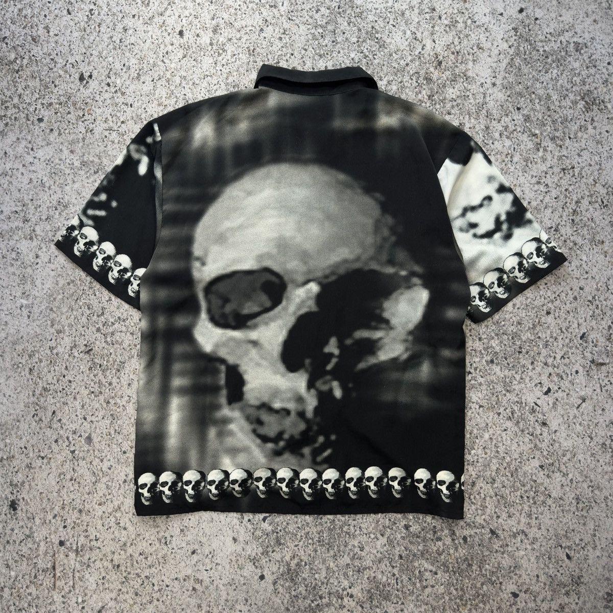 Vintage Vintage Y2K 2000s Dragonfly Skull Shirt 3XL Size US XXL / EU 58 / 5 - 2 Thumbnail