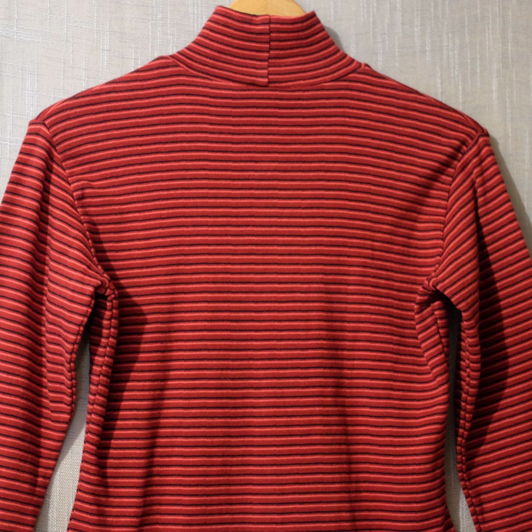 Vintage VINTAGE Columbia Shirt Mock Neck Stripe Red/Black/Pink Women's M #H81-4 Size M / US 6-8 / IT 42-44 - 6 Thumbnail