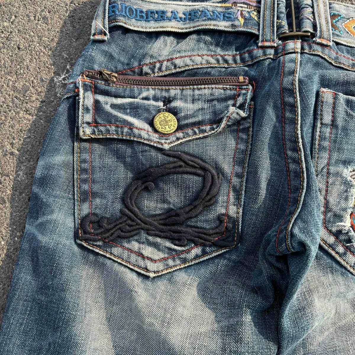 Tornado Mart ❌SOLD❌RIOBERA Flare Jeans Distressed Skull Button 30 Size US 30 / EU 46 - 11 Thumbnail
