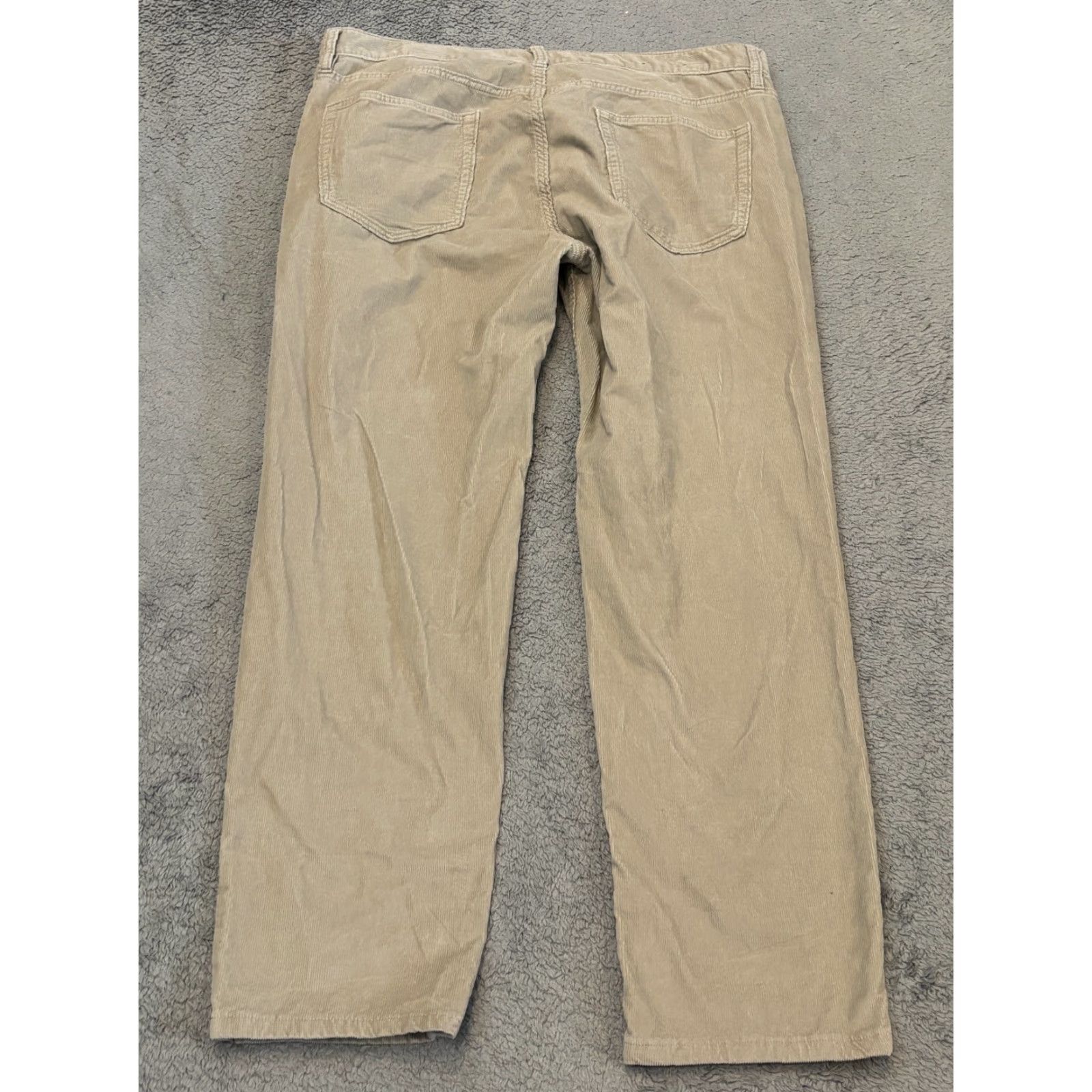 Banana Republic Banana Republic Corduroy Pants Mens Slim Beige Straight 35x30 36x28 Traveler Regular Slim Fit Size US 35 - 6 Thumbnail
