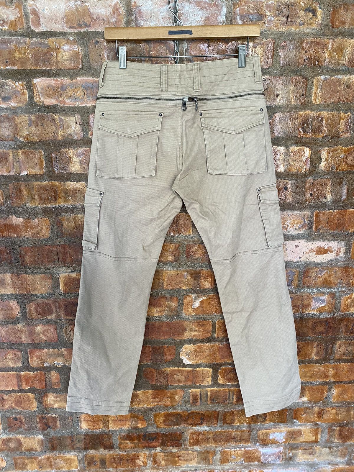 PPFM 2000s Boycott Japan Back Zipper like herringbone cargos Size US 29 - 2 Thumbnail