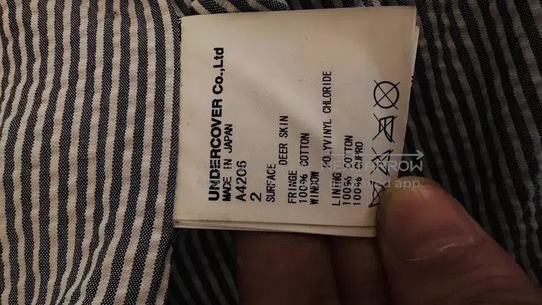 Undercover Undercover Deerskin upturned plush leather jacket Size US M / EU 48-50 / 2 - 6 Thumbnail
