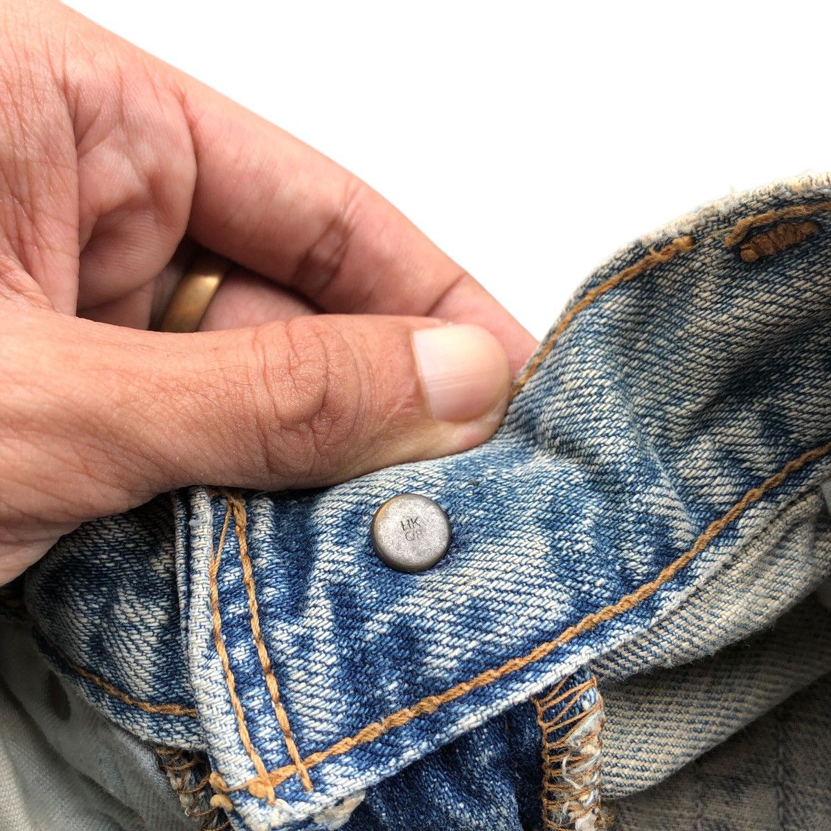 Levi's × Levi's Vintage Clothing Vintage distressed LEVIS 502 button HKQ8 mud wash jeans Size US 31 - 8 Thumbnail