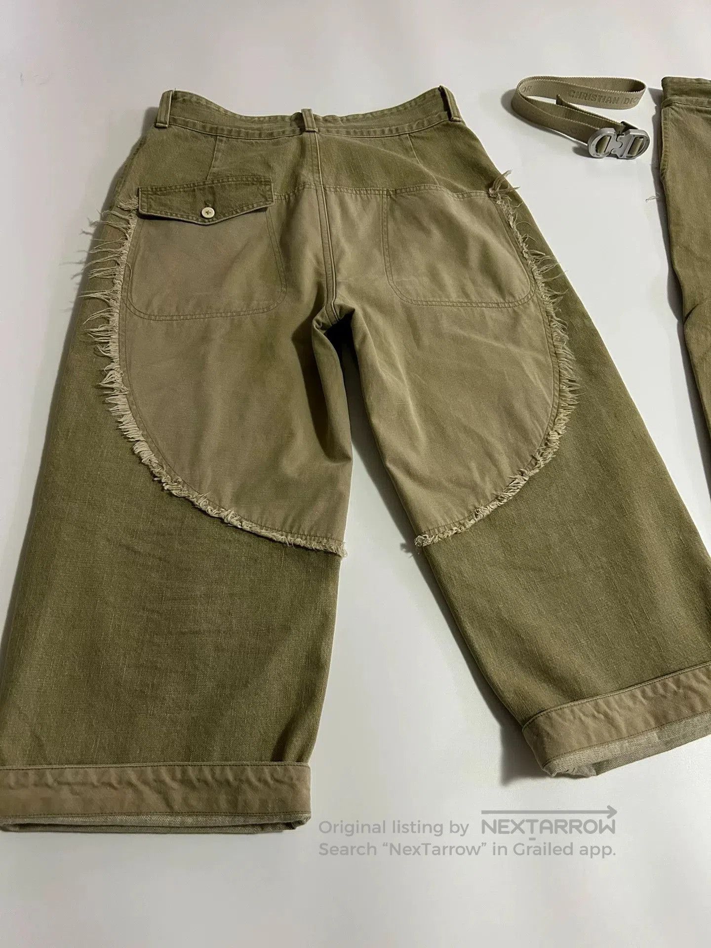 Porter Classic olive green relaxed fit denim pants. Size US 28 / EU 44 - 4 Thumbnail