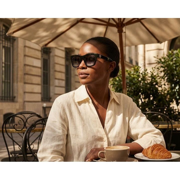 Gucci Gucci GG1714S 009 Sunglasses Black / Red Square Frame Size ONE SIZE - 7 Thumbnail