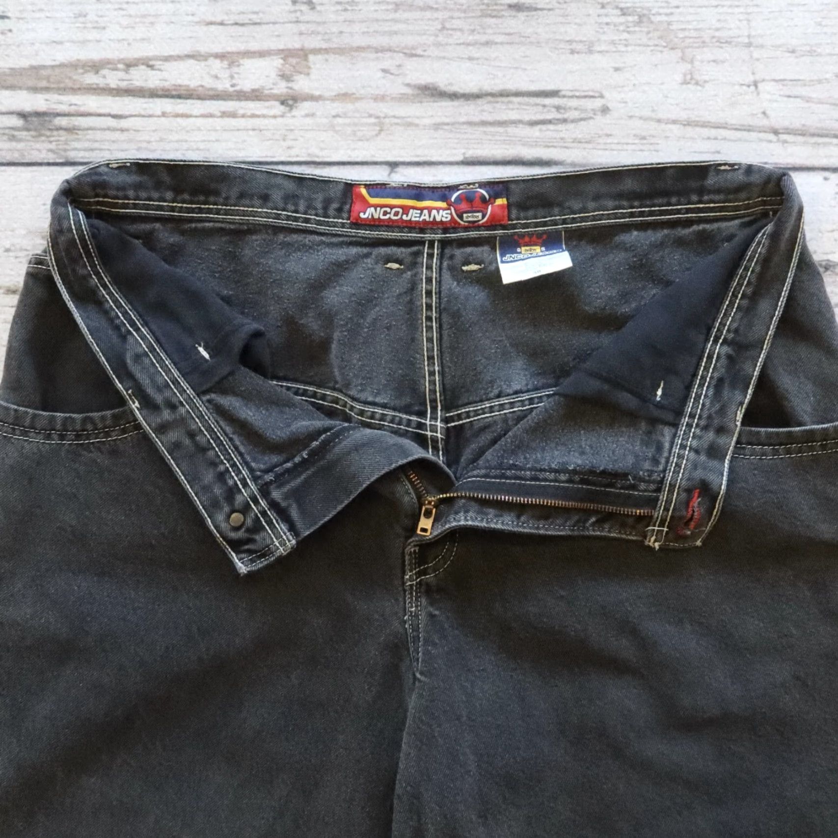 JNCO Vintage JNCO Jeans Dargon Denim Shorts Size 38 Black Men Cargo Cotton 38 Size US 38 / EU 54 - 4 Thumbnail