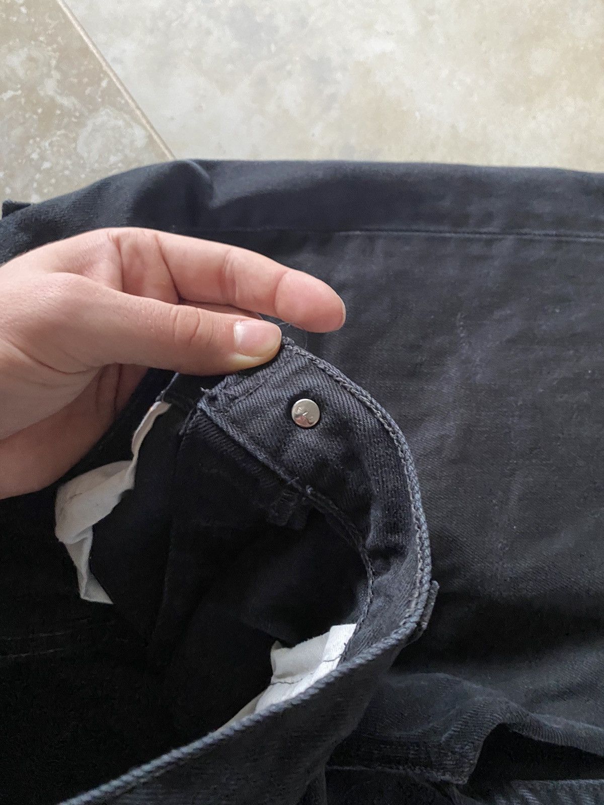 Levi's Vintage Levis Baggy 590 Jeans Made in Usa 2000s Y2K Black Size US 34 / EU 50 - 9 Thumbnail