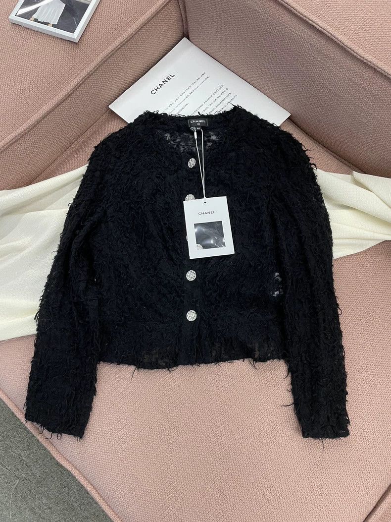 Chanel Chanel 22A Black Furry Jacket - dmc Size US M / EU 48-50 / 2 - 1 Thumbnail
