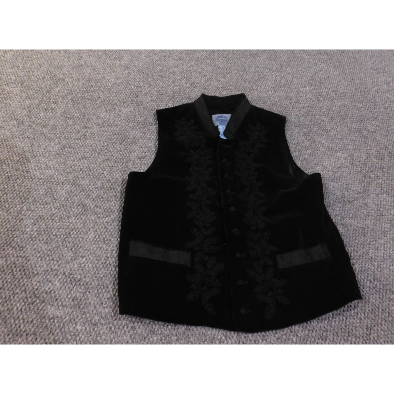 Vintage Cambridge Dry Goods Vest Womens M Brown Geometric Quilted Lined Zip Size M / US 6-8 / IT 42-44 - 3 Thumbnail
