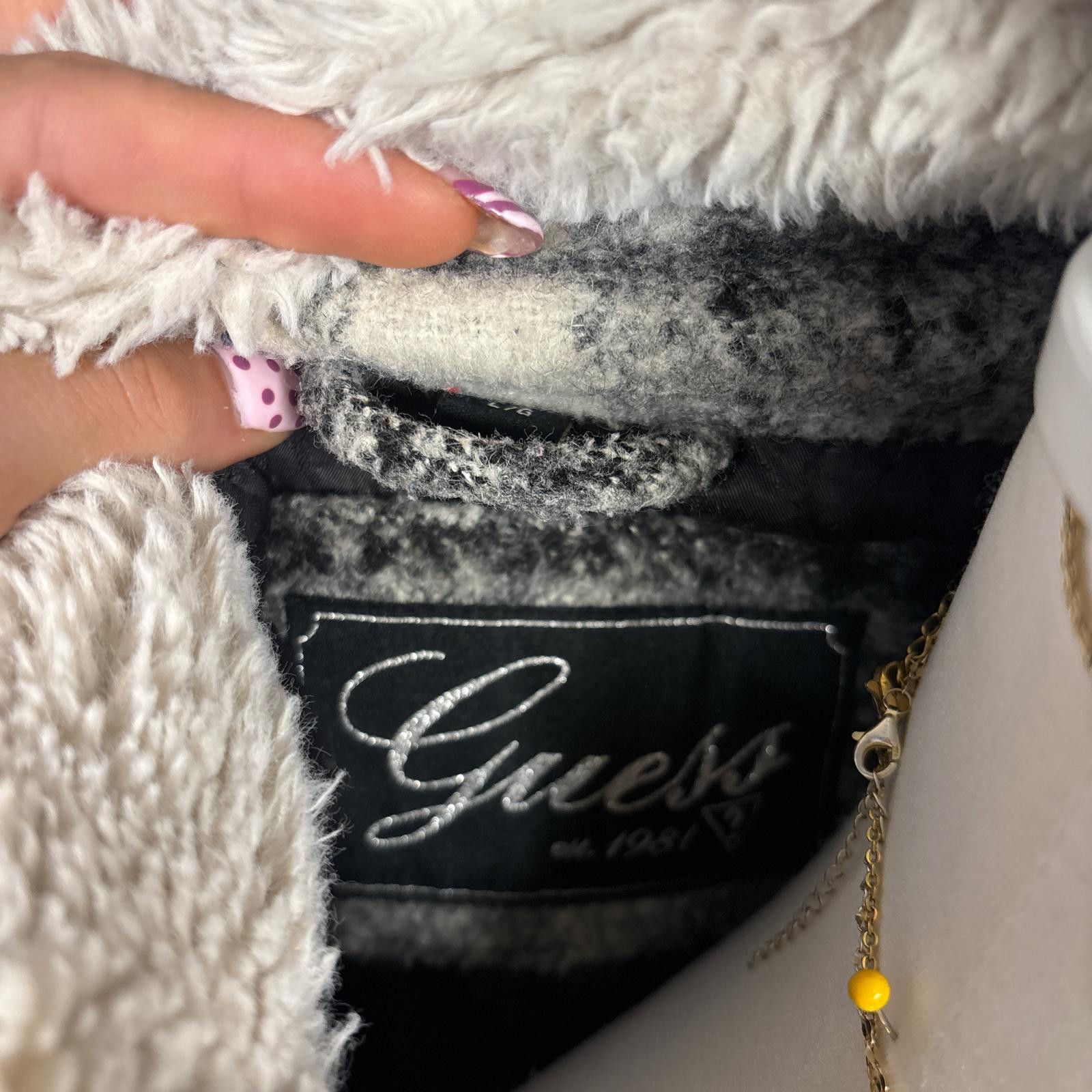 Guess vintage fur plaid grunge guess jacket Size L / US 10 / IT 46 - 5 Thumbnail