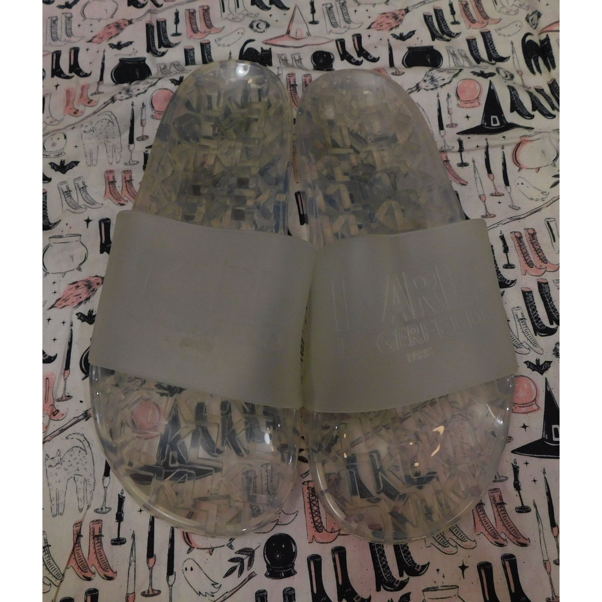 Karl Lagerfeld Karl Lagerfeld Paris Clear Jelly Slides Size US 9 / IT 39 - 1 Thumbnail