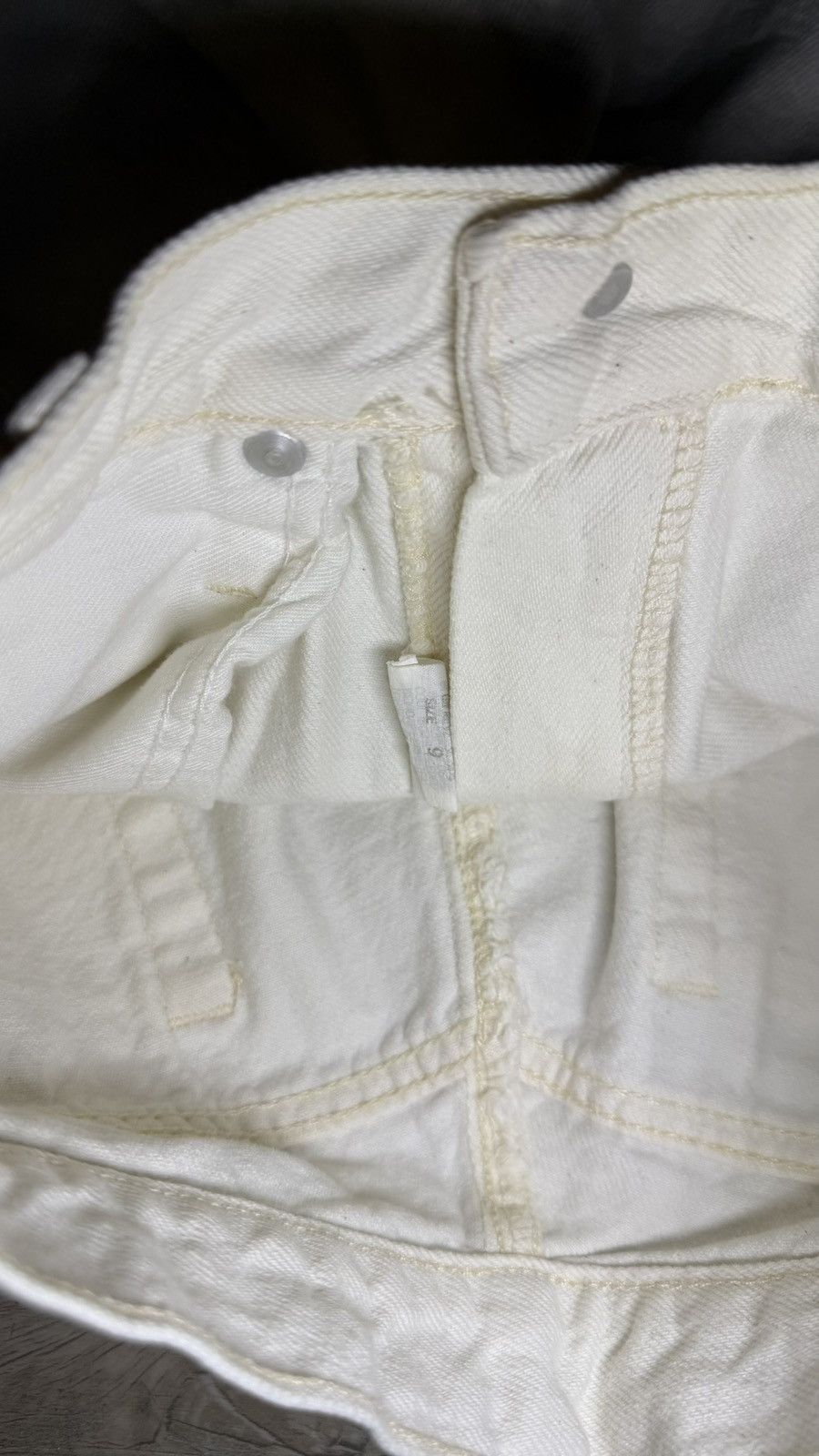 Columbia Y2K 2000s Beige Chic Jean Short Jorts Size 32" / US 10 / IT 46 - 3 Thumbnail