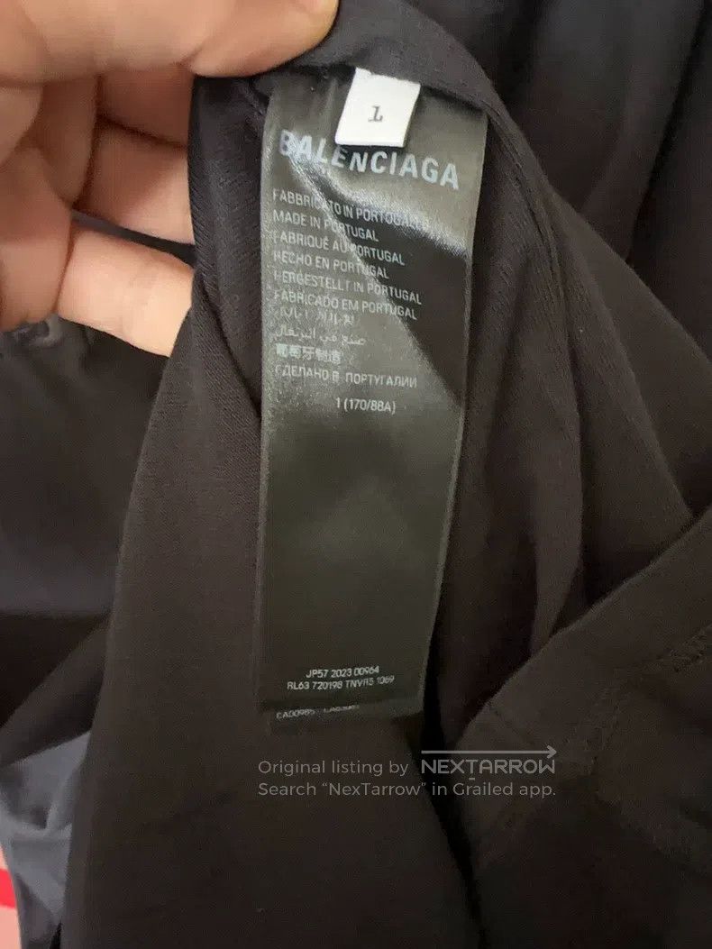 Balenciaga Balenciaga Letter Logo Print Regular Fit Short Sleeve T-Sh Size US S / EU 44-46 / 1 - 4 Thumbnail