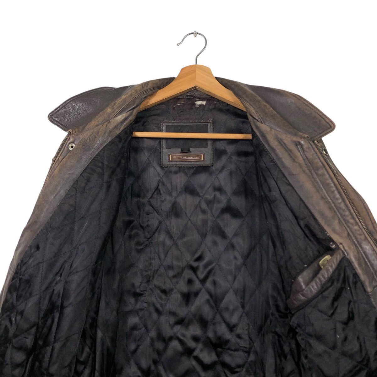 Issey Miyake 📌Vintage Biker Leather Jacket D' Homme A Homme Blanket Size US M / EU 48-50 / 2 - 15 Thumbnail