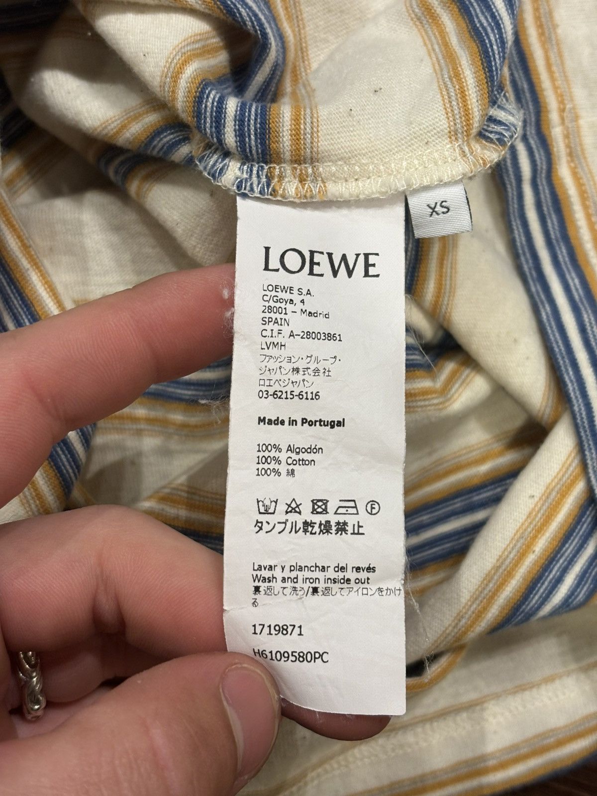 Loewe Loewe Eye Stripe Tee Size US XS / EU 42 / 0 - 4 Thumbnail