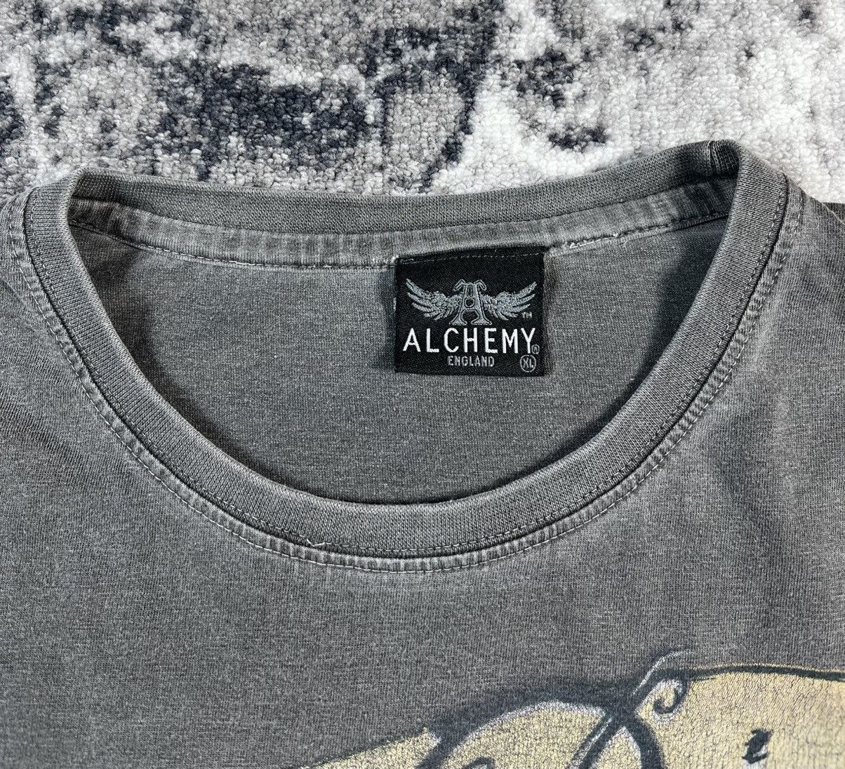 Alchemy Equipment Alchemy England Skull Graphic T Shirt Vintage Style XL Size US XL / EU 56 / 4 - 5 Thumbnail