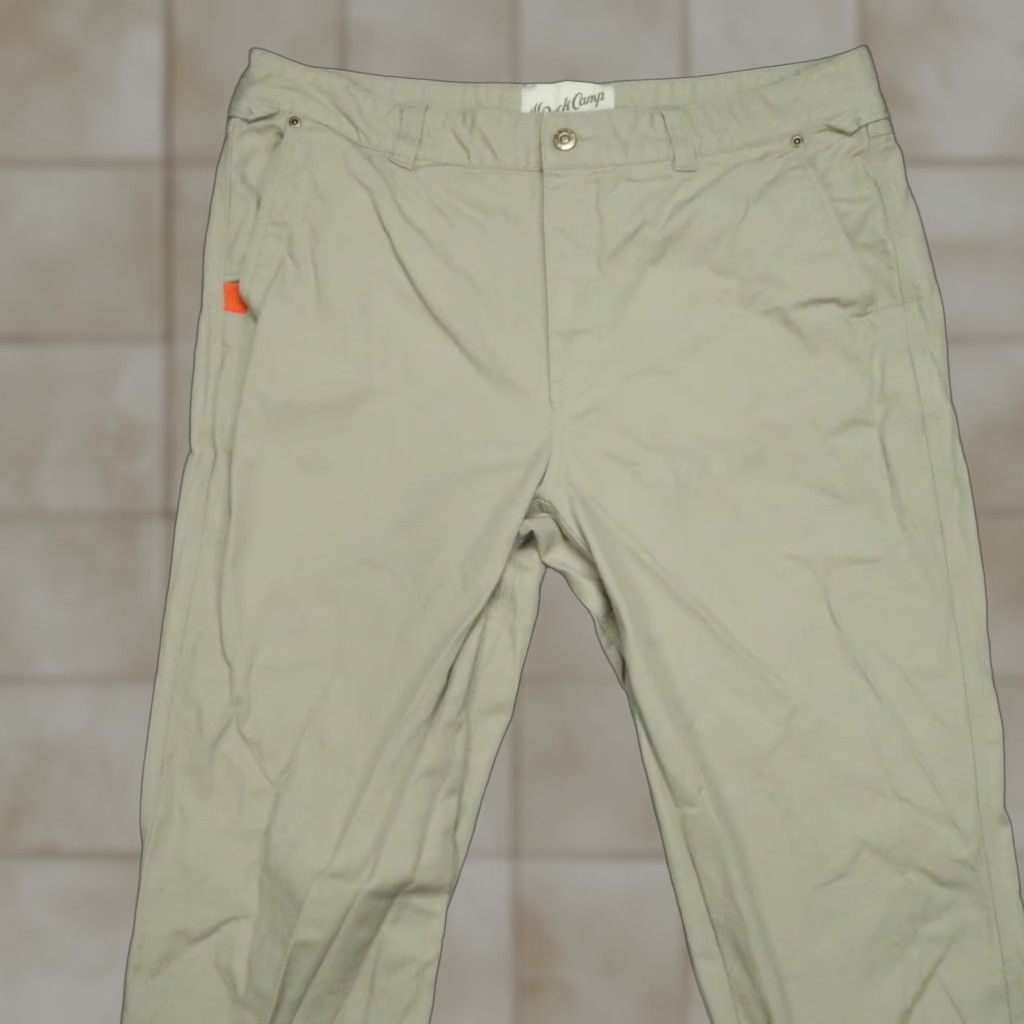 Vintage Duck Camp Pants Mens 38x33 Khaki Hiking Hunting Outdoors Cordura Canvas Brush Size US 38 / EU 54 - 1 Thumbnail