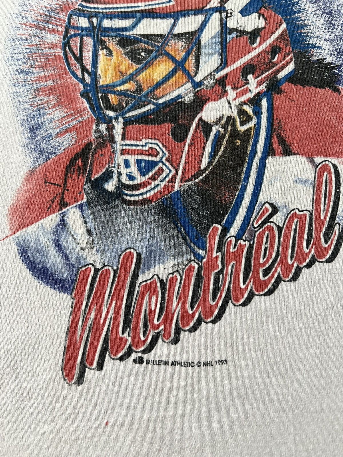 NHL Vintage 1993 Montreal Canadiens NHL Hockey Bulletin T-shirt Size US S / EU 44-46 / 1 - 6 Thumbnail