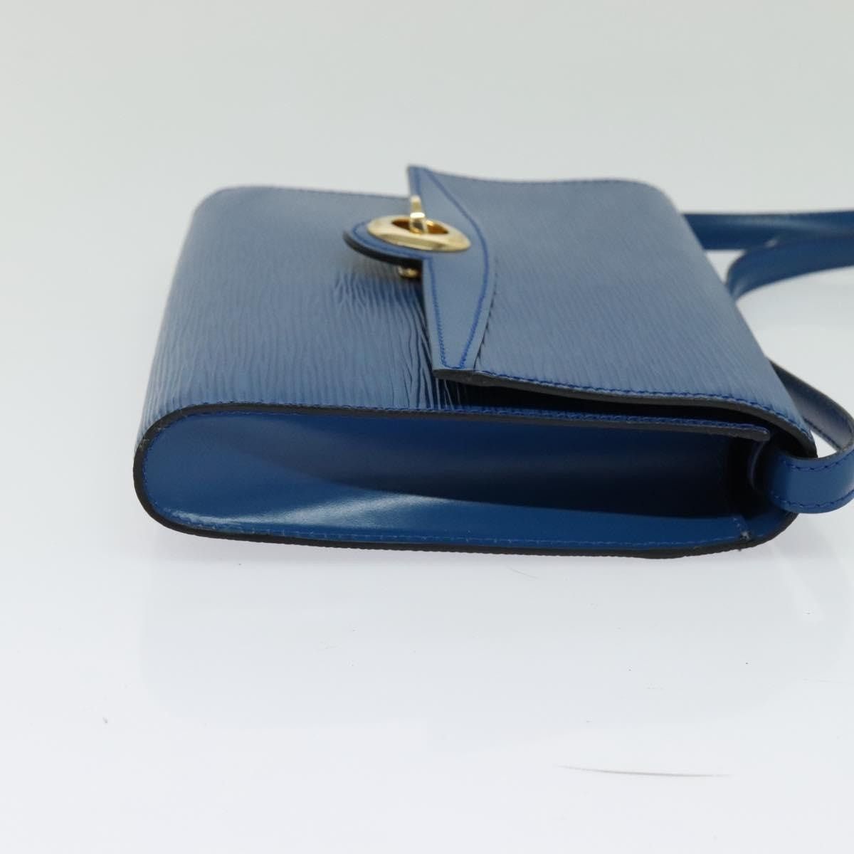 Louis Vuitton LOUIS VUITTON Epi Pochette Arche Shoulder Bag Blue M52575 Size ONE SIZE - 4 Thumbnail
