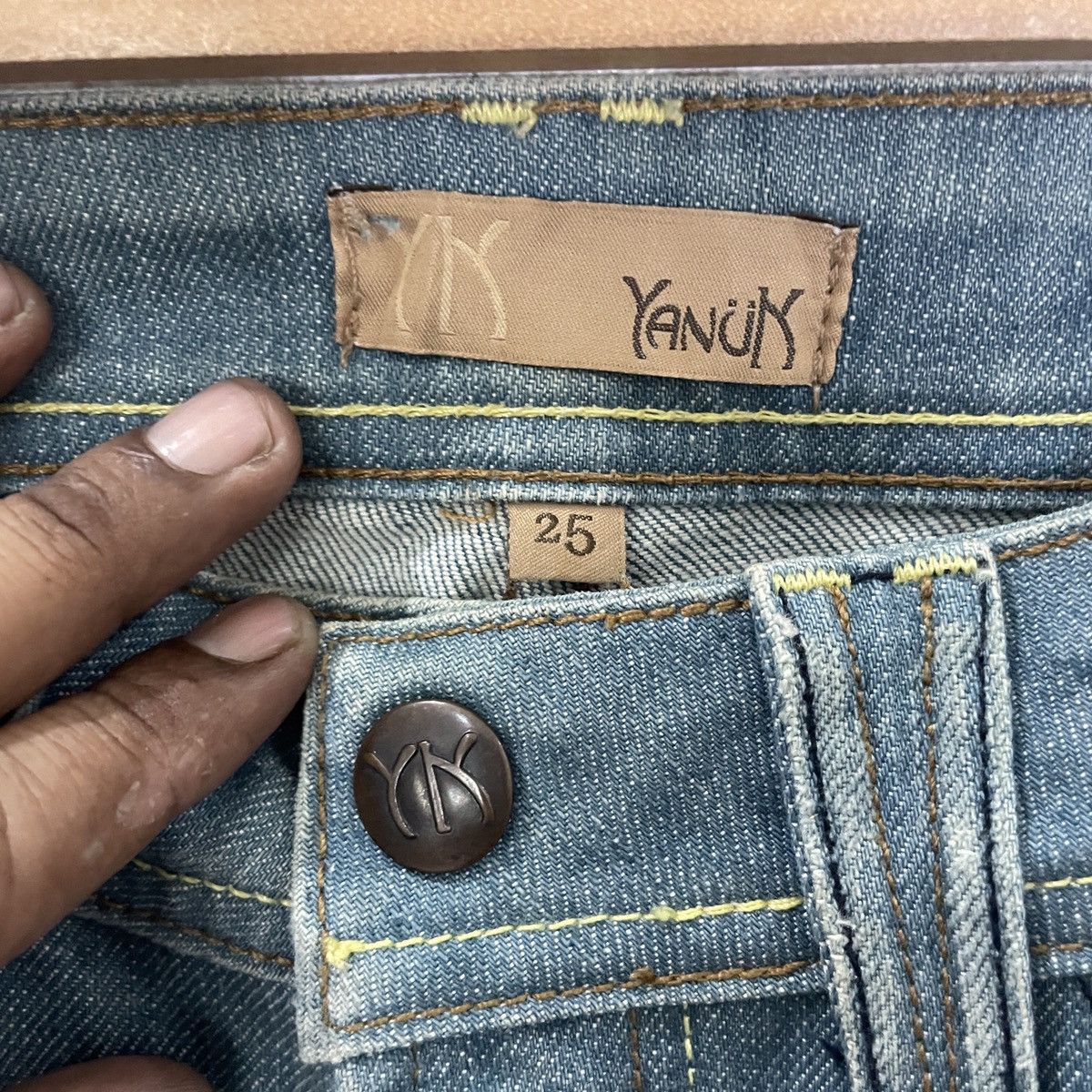 Japanese Brand Vintage Yanux Distressed Denim Size 29" - 5 Thumbnail