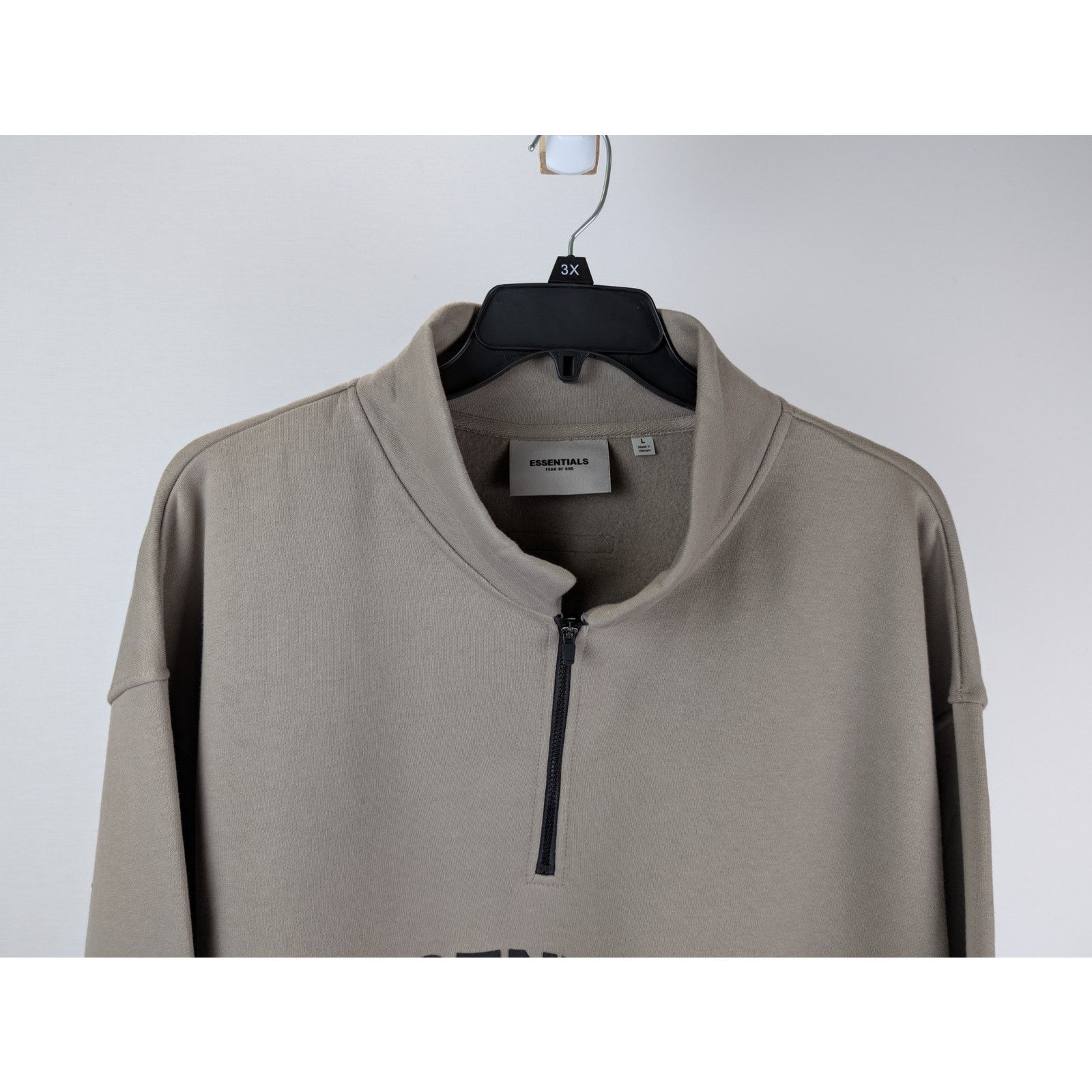 Essentials o1rshd1 Half Zipper Sweatshirt in Beige Size US L / EU 52-54 / 3 - 3 Thumbnail