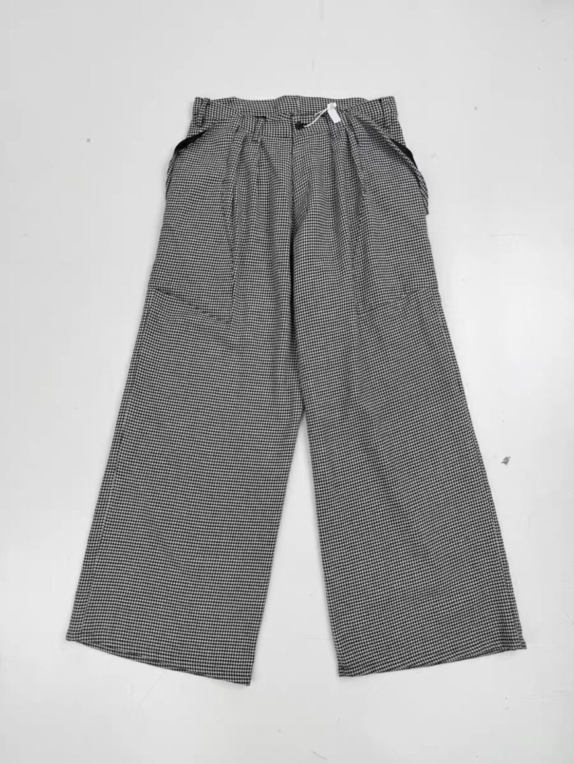 Sulvam Sulvam 20AW Houndstooth Wool Trousers Size US 28 / EU 44 - 1 Thumbnail