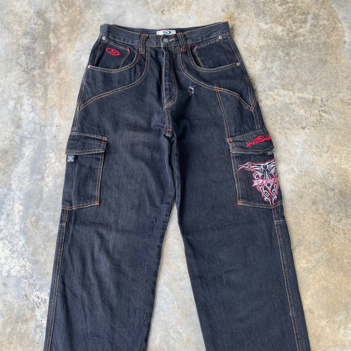 Japanese Brand BINDING OFFER🔥BAGGY Y2K PIKO LOOSE W29X30.5" JNCO STYLE Size US 29 - 2 Thumbnail