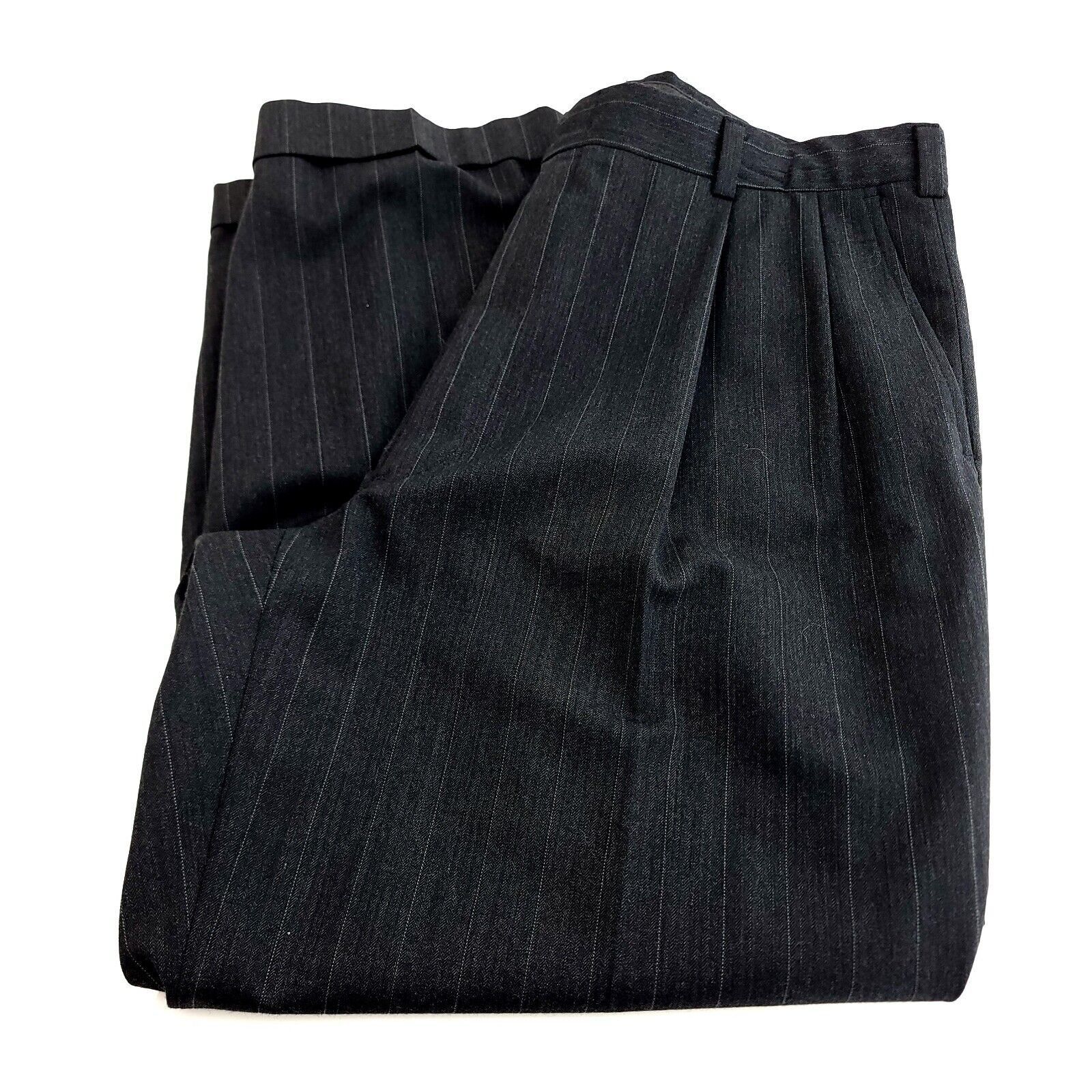 Austin Reed Austin Reed Wool 3 Button 2 Piece Suit 42R Gray Striped 34/2 Size 42R - 3 Thumbnail