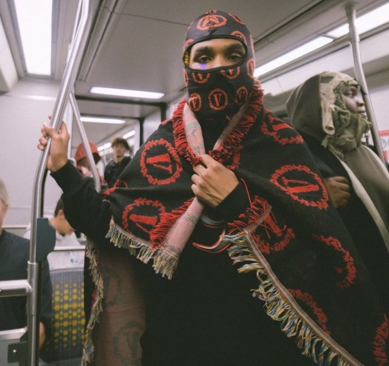999 Club × Vlone Fighting Demons Circle Blanket Size ONE SIZE - 2 Thumbnail