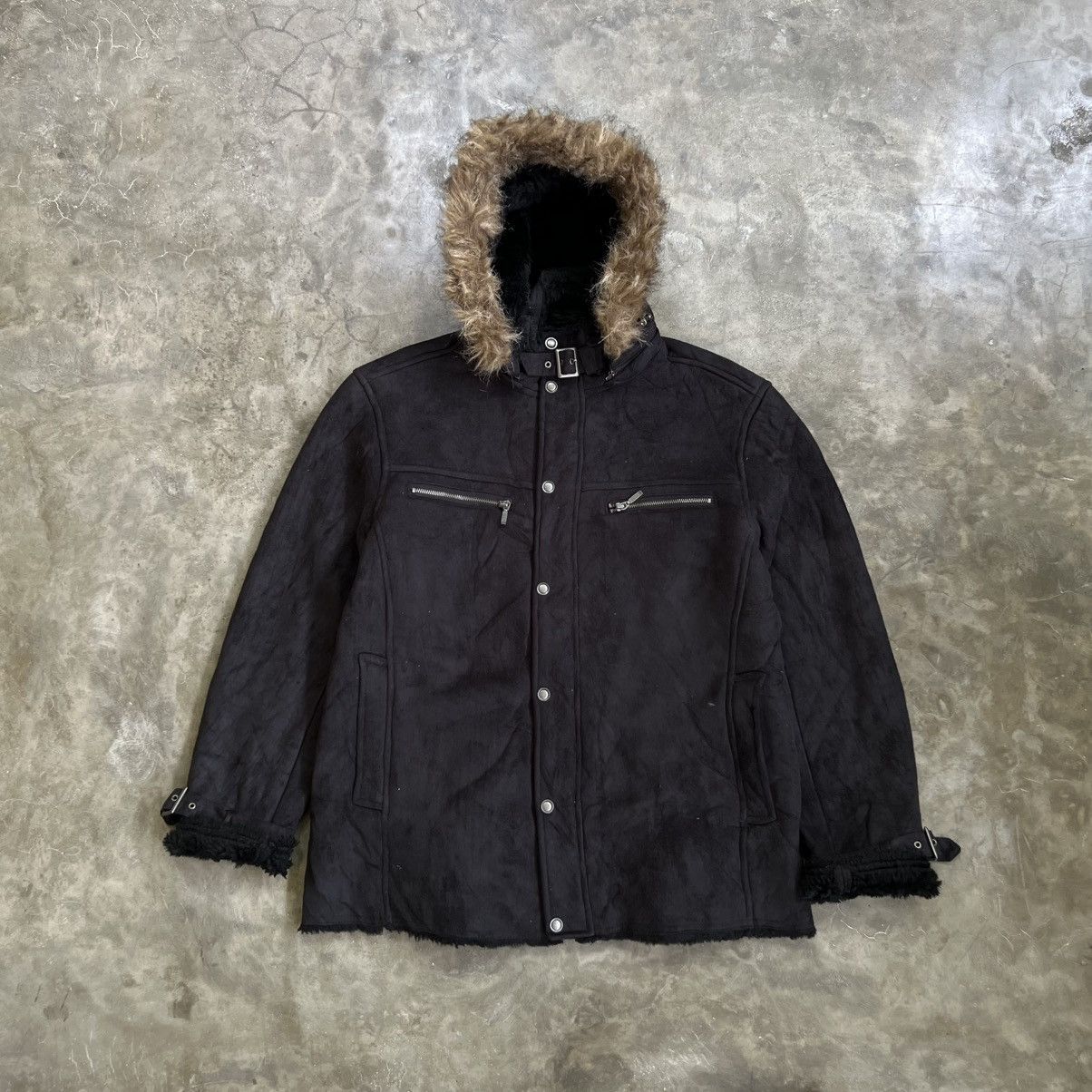 14th Addiction 2000s Nota Bene 14th Addiction Style Fur Suede Jacket Size US L / EU 52-54 / 3 - 1 Thumbnail
