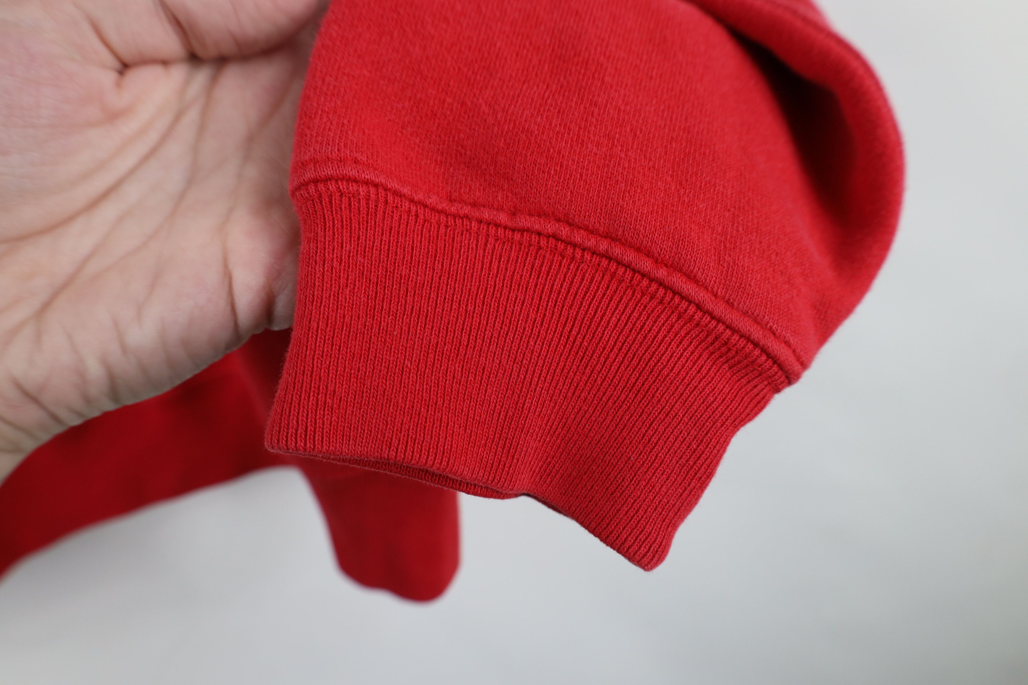 Gap Vintage 90s Gap Faded Spell Out Crewneck Sweatshirt Red Size XXL / US 16-18 / IT 52-54 - 10 Thumbnail