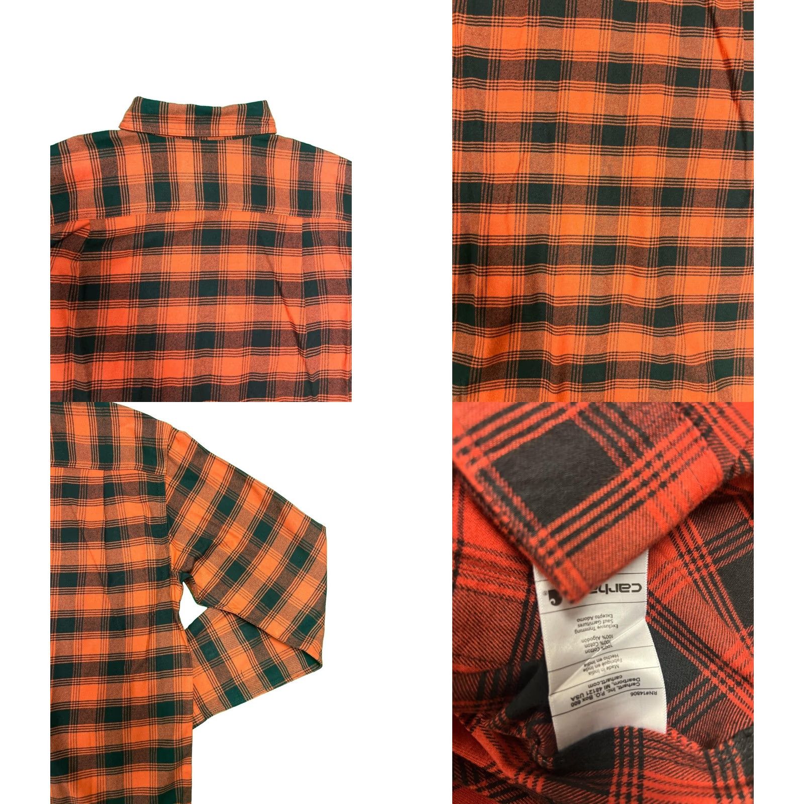 Carhartt Carhartt Men's Bordeaux Heather Plaid Shirt Mid Weight Flannel L/S M Size US M / EU 48-50 / 2 - 9 Thumbnail