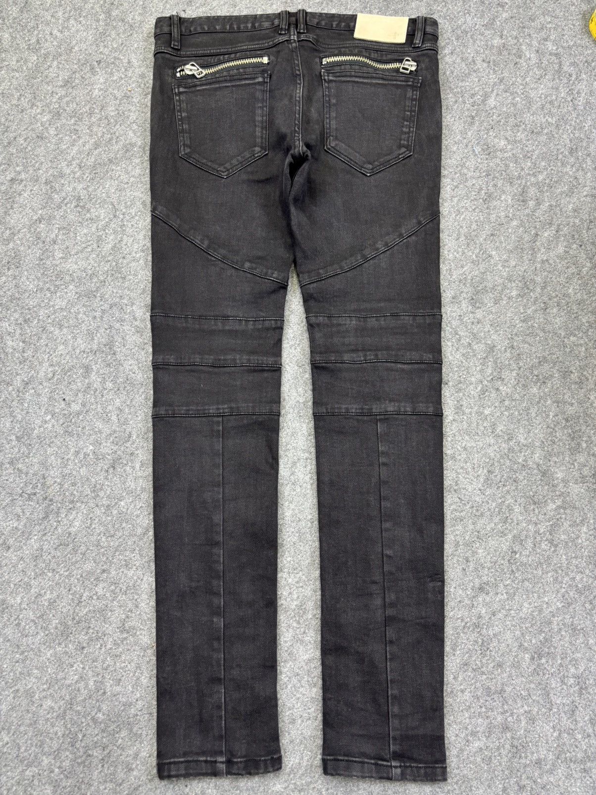 NO ID 💥Biker Denim💥No ID Biker Style Zipper Skinny Denim K28 Size US 33 - 14 Thumbnail