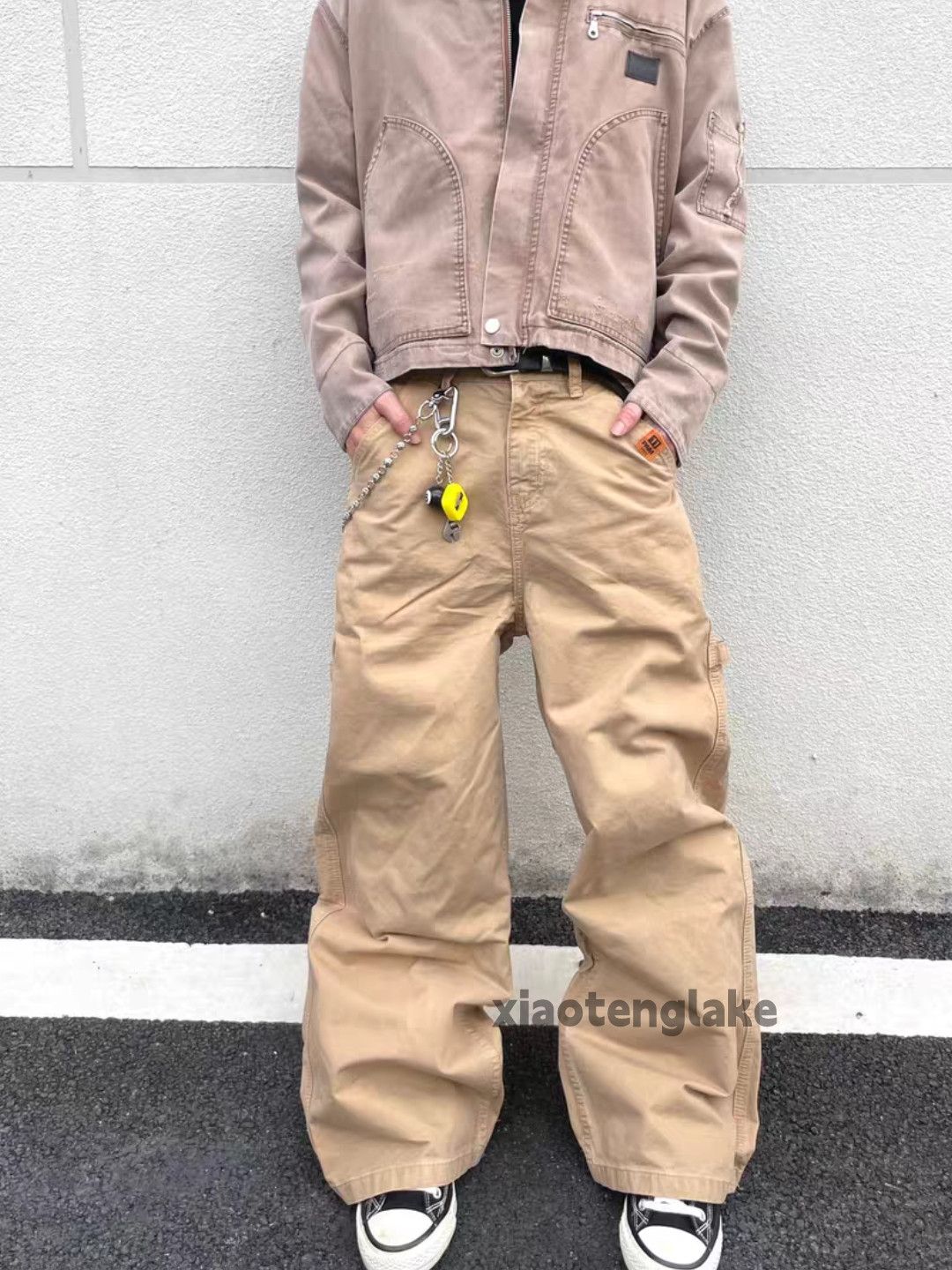 Vintage Unisex utility loose baggy skate hiphop carpenter pants Size US 26 / EU 42 - 4 Thumbnail