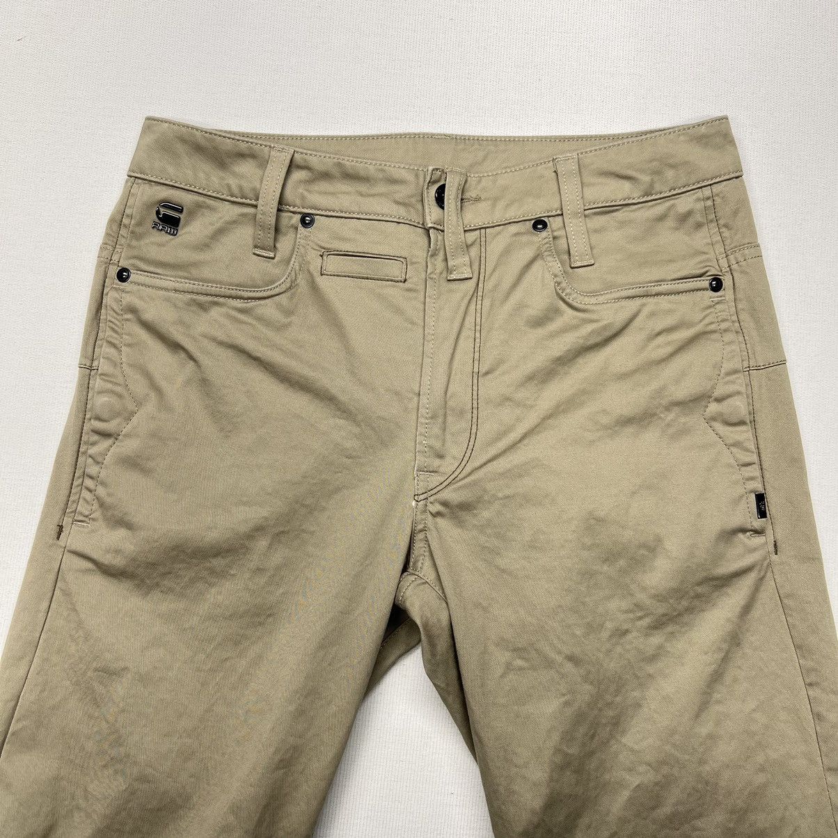 G-Star G Star Pants Khaki Straight Tapered D-Staq 3D Button Pocket Size US 29 - 4 Thumbnail