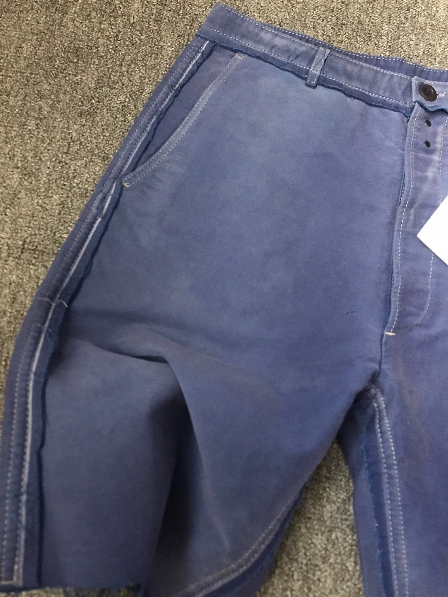 Maison Margiela Maison Margiela Vintage Washed Blue-Purple Raw Hem Short Size US 29 - 6 Thumbnail