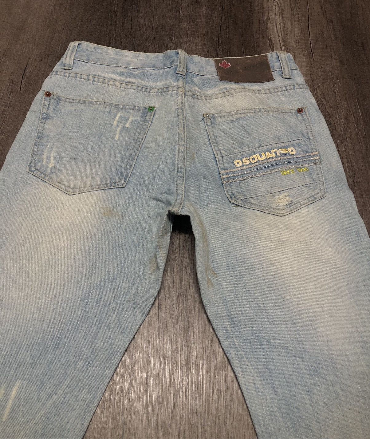 Designer × Dsquared2 × Vintage DSQUARED2 DISTRESSED DENIM JEANS Size US 30 / EU 46 - 9 Thumbnail