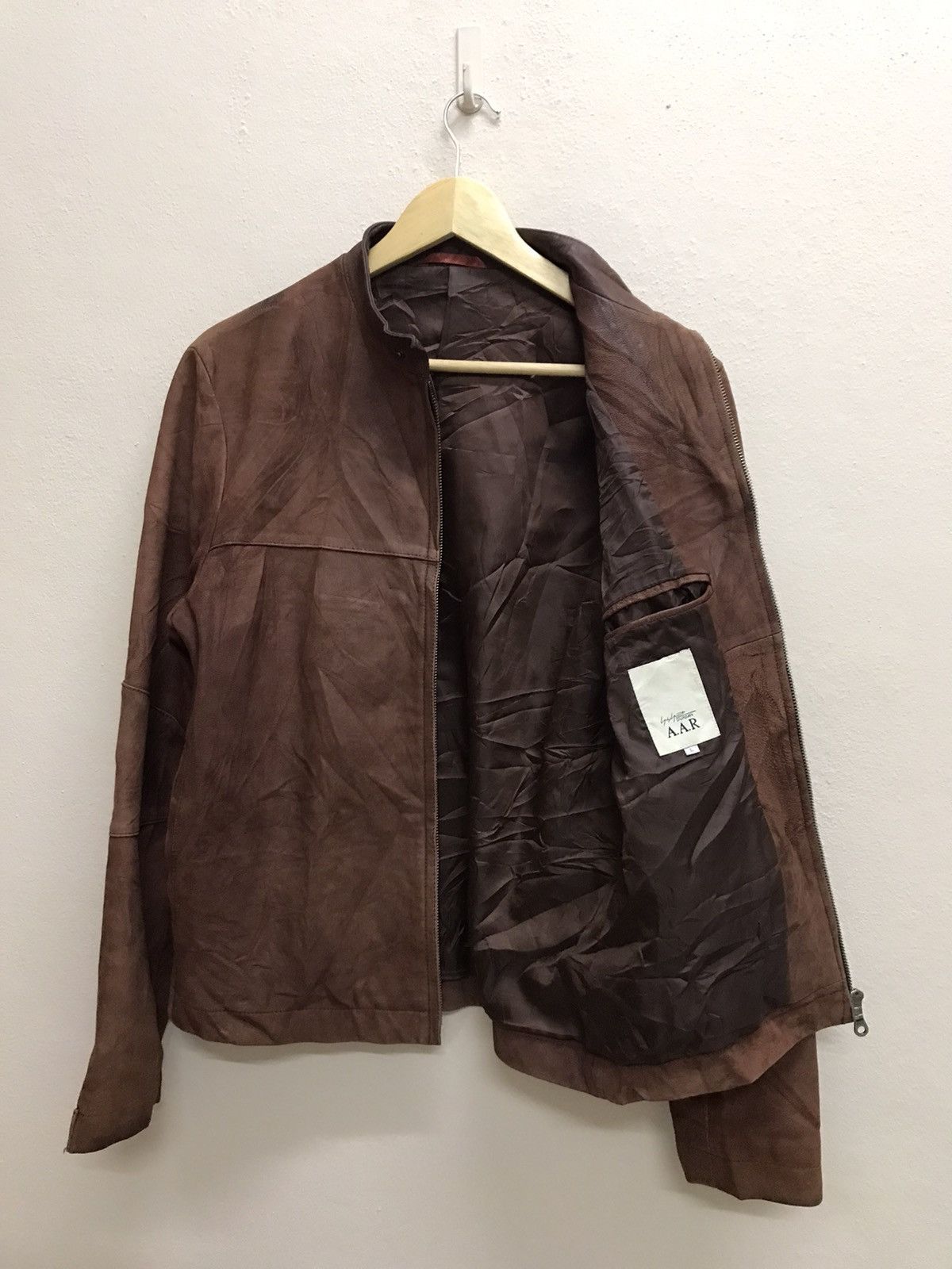 Yohji Yamamoto VINTAGE YOHJI YAMAMOTO D’URBAN A.A.R. BROWN LEATHER JACKET Size US S / EU 44-46 / 1 - 11 Thumbnail