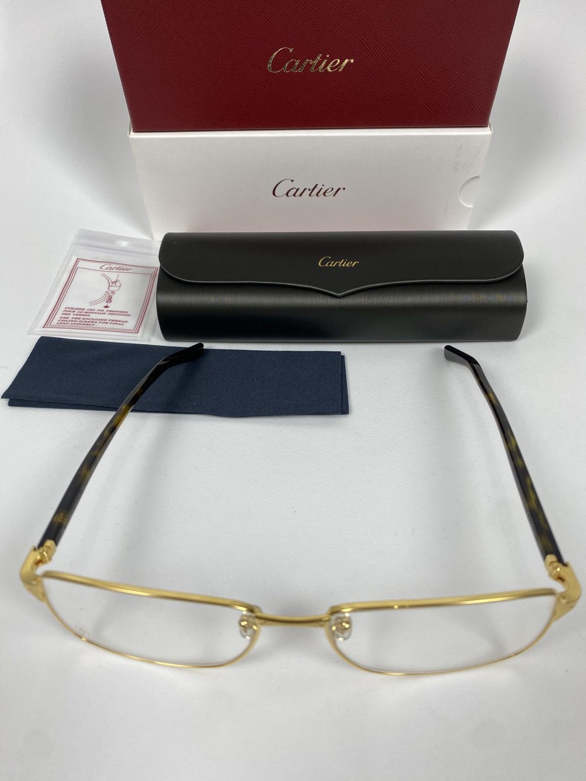 Cartier Cartier CT0040o Gold Frame Glasses New One Size Size ONE SIZE - 7 Thumbnail