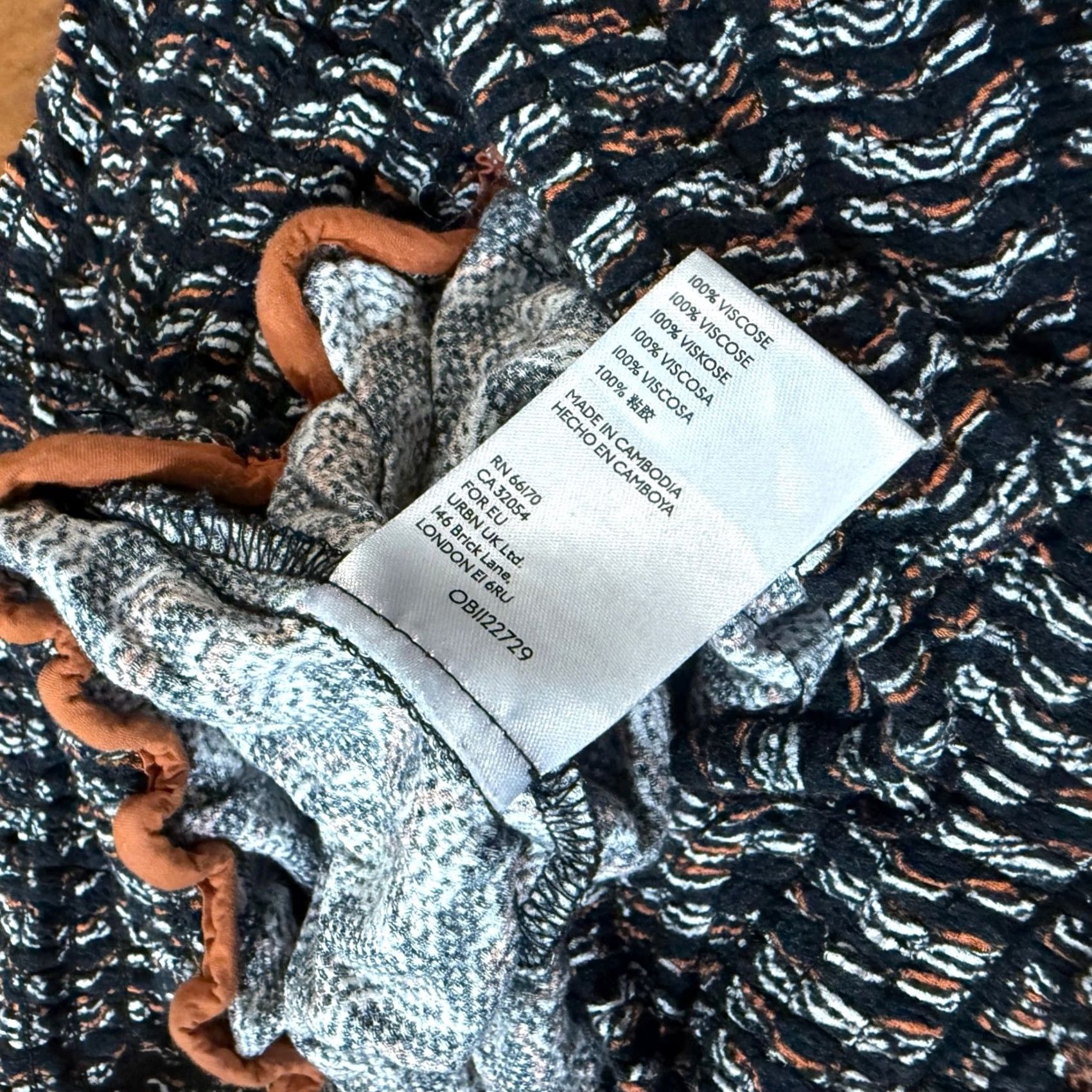 Anthropologie By Anthropologie Pants Medium Women's Jogger Boho Viscose Geometric Tassle A3-2 Size 42" / US 20 - 5 Thumbnail