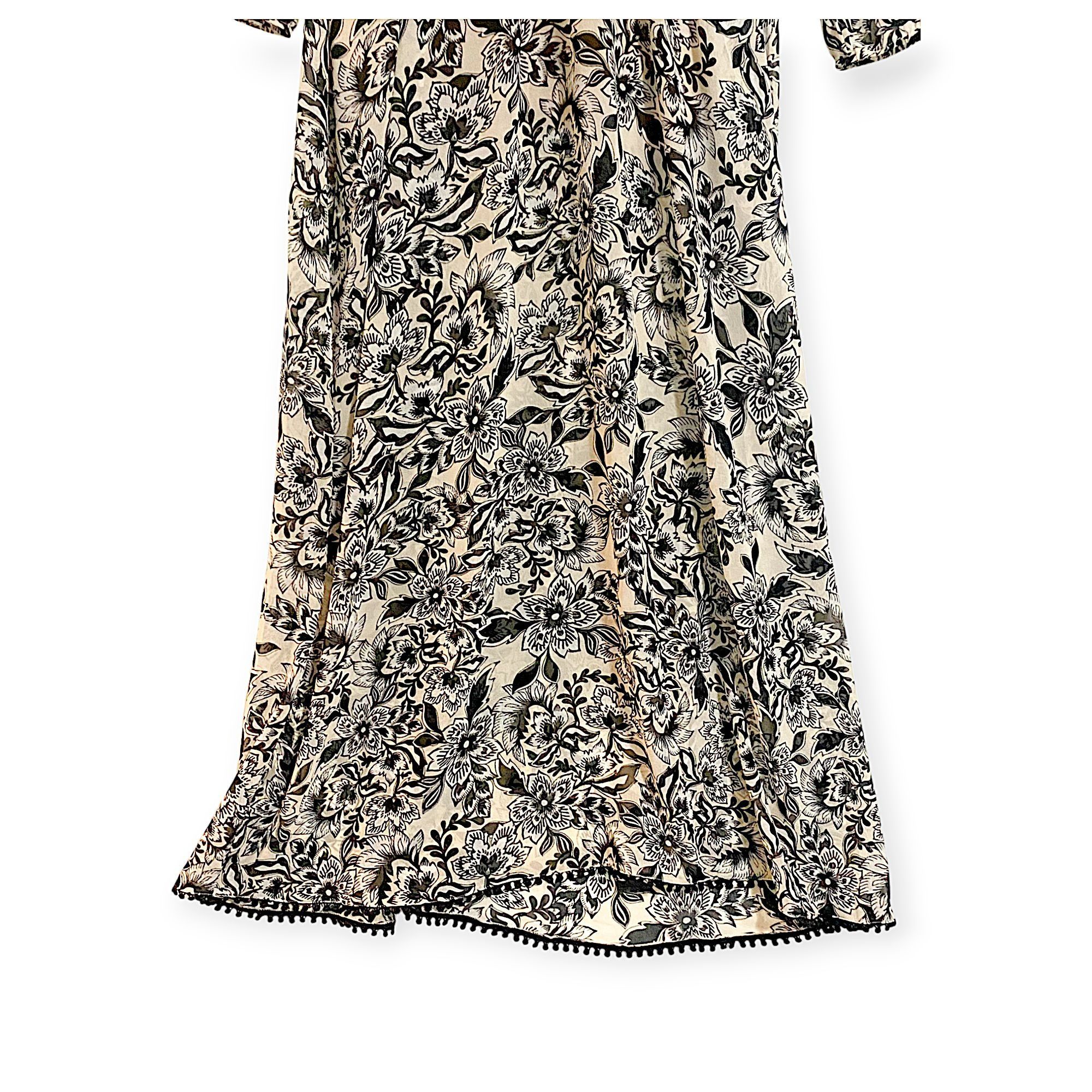 For Love & Lemons For Love & Lemons Grace Maxi Dress, Nude Floral Print, Size Size XS / US 0-2 / IT 36-38 - 10 Thumbnail