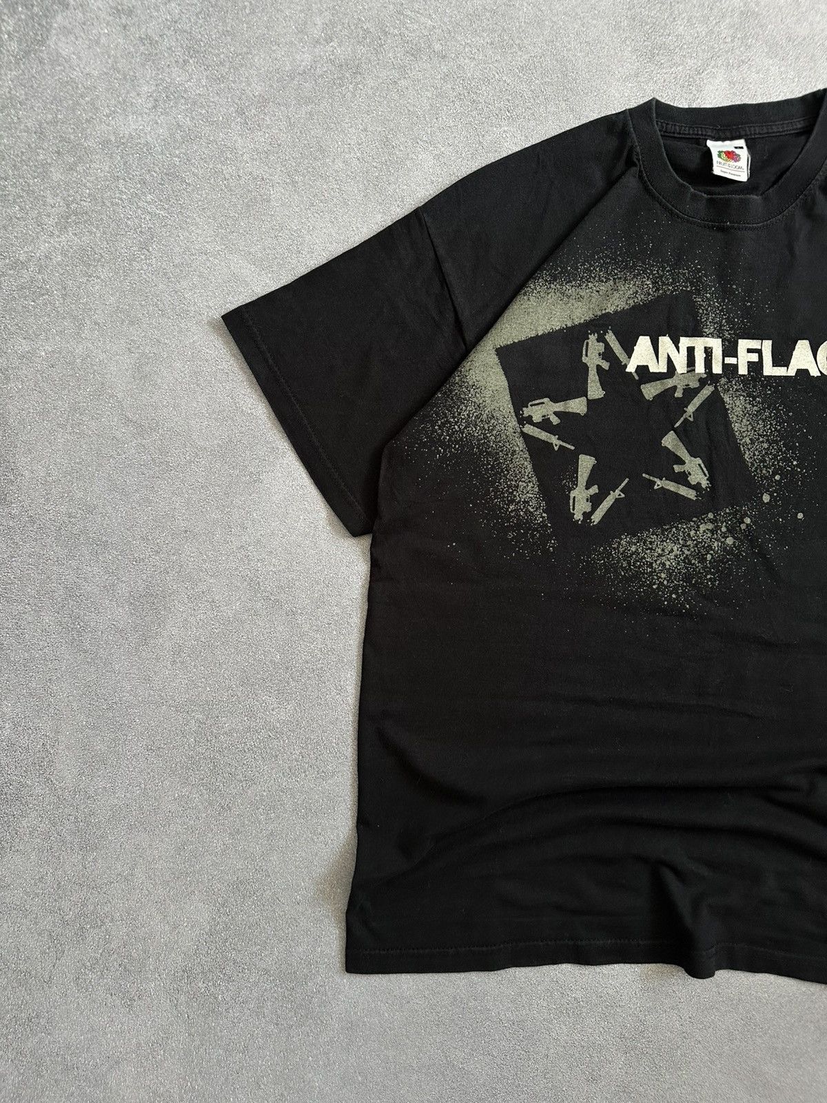 Band Tees Vintage Anti-Flag Tee Y2K Punk Band Graphic Black Shirt Size US L / EU 52-54 / 3 - 2 Thumbnail