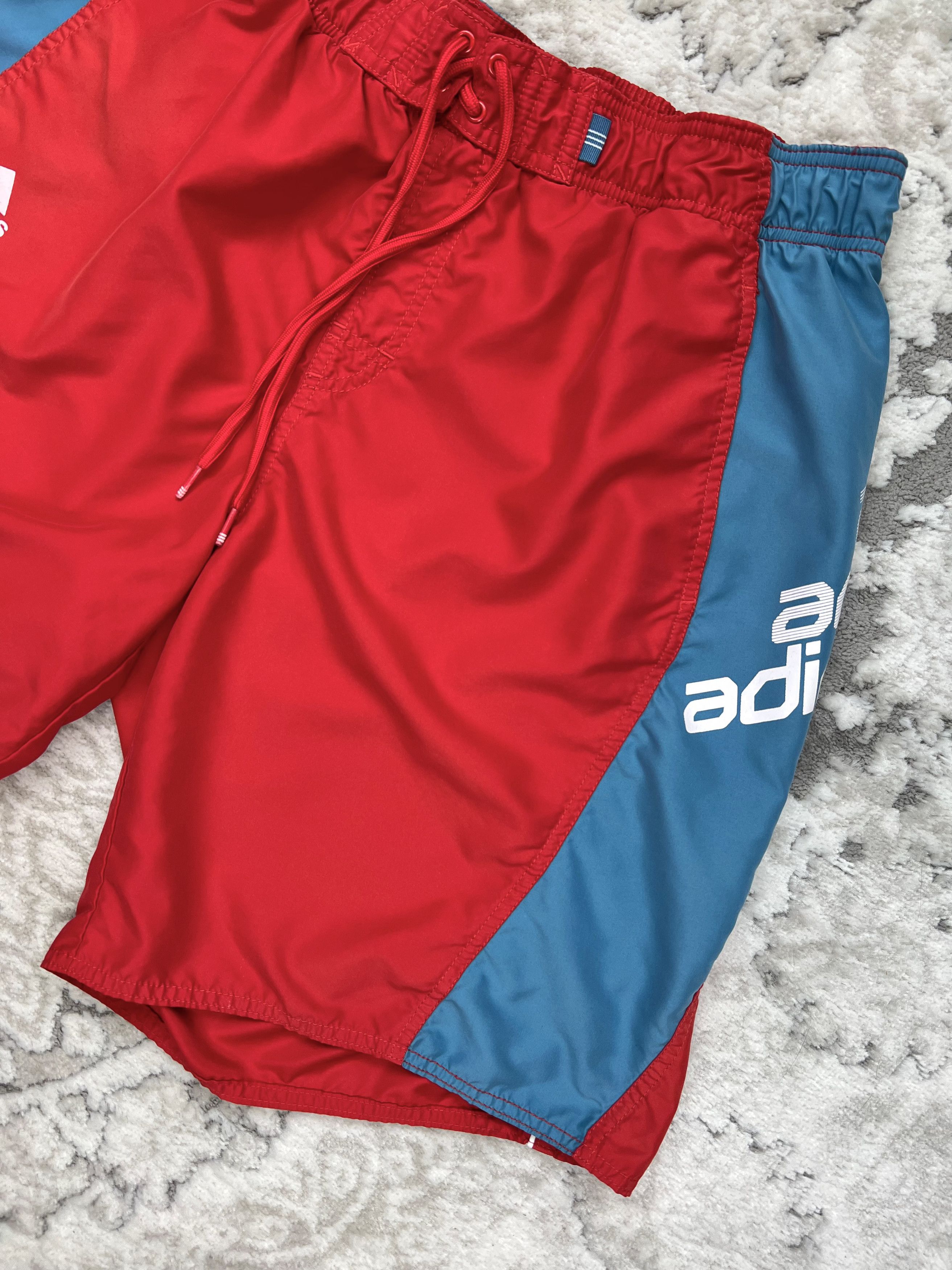 Adidas Adidas Retro Style Swim/Sport Shorts Red/Blue Size XL Size US 38 / EU 54 - 3 Thumbnail