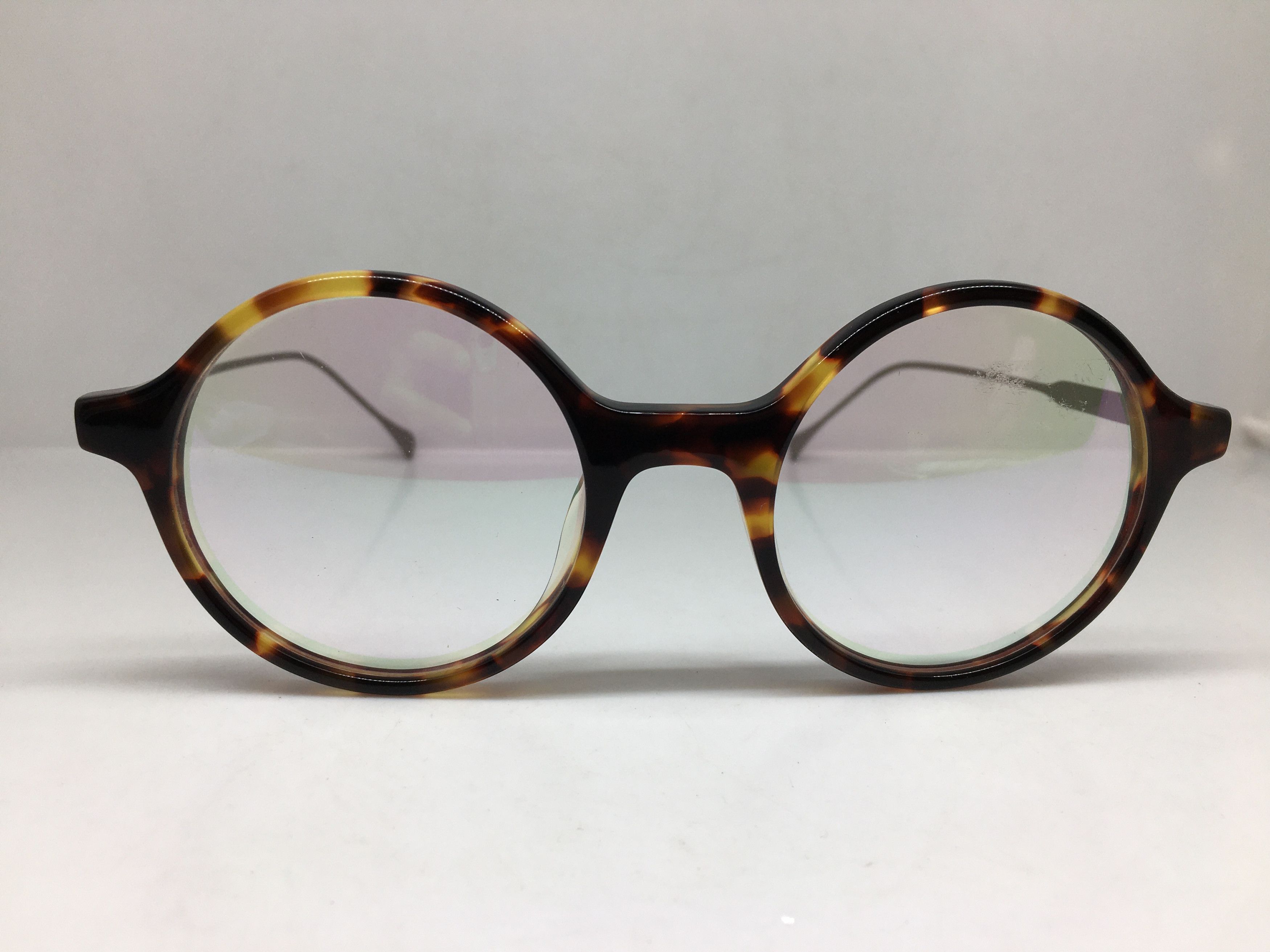 Other Handmade Acetate Tortoise Round Eyeglasses Frame Size ONE SIZE - 1 Thumbnail
