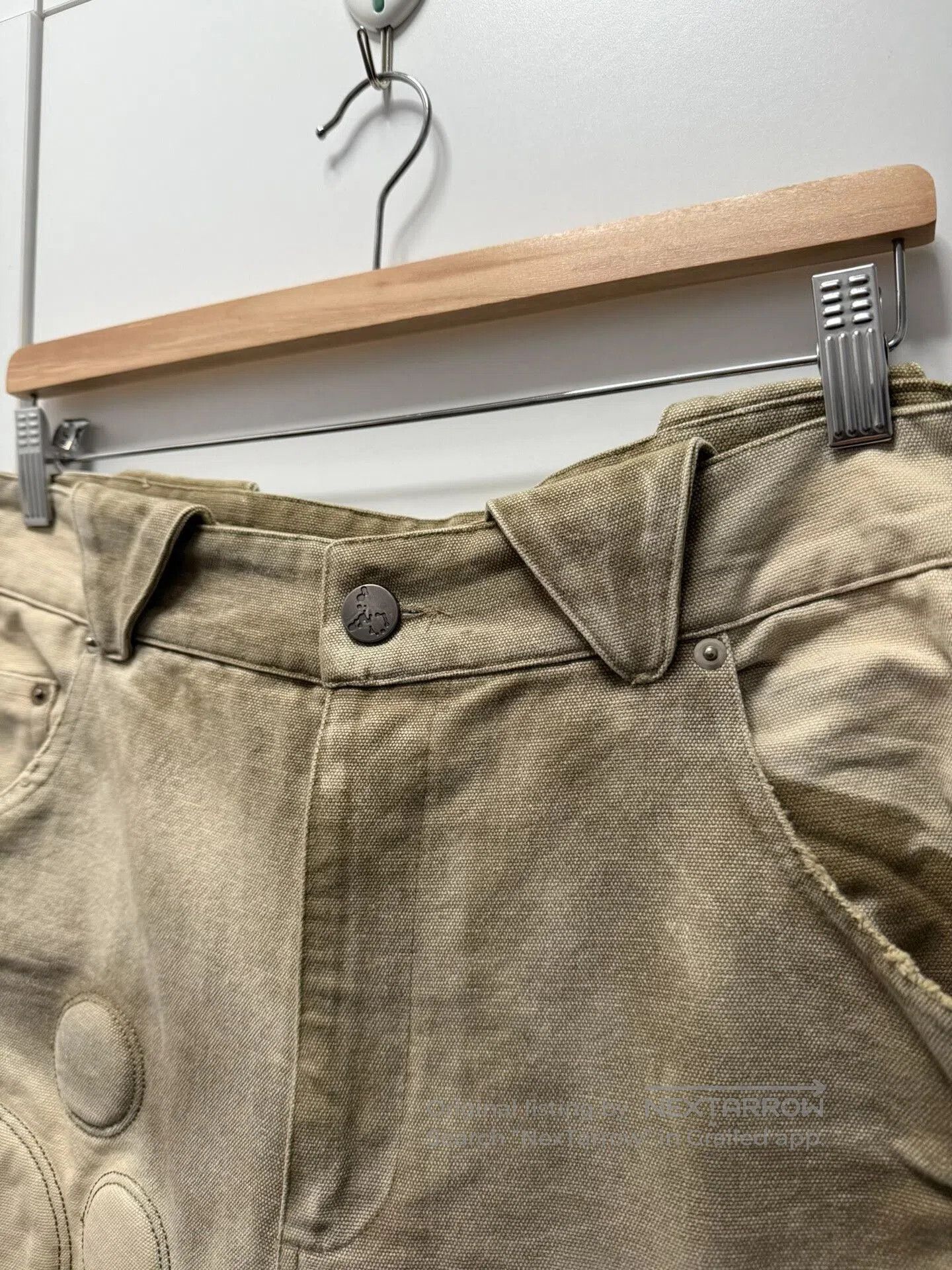 Bad Son padded long work pants in beige. Size US 34 / EU 50 - 5 Thumbnail
