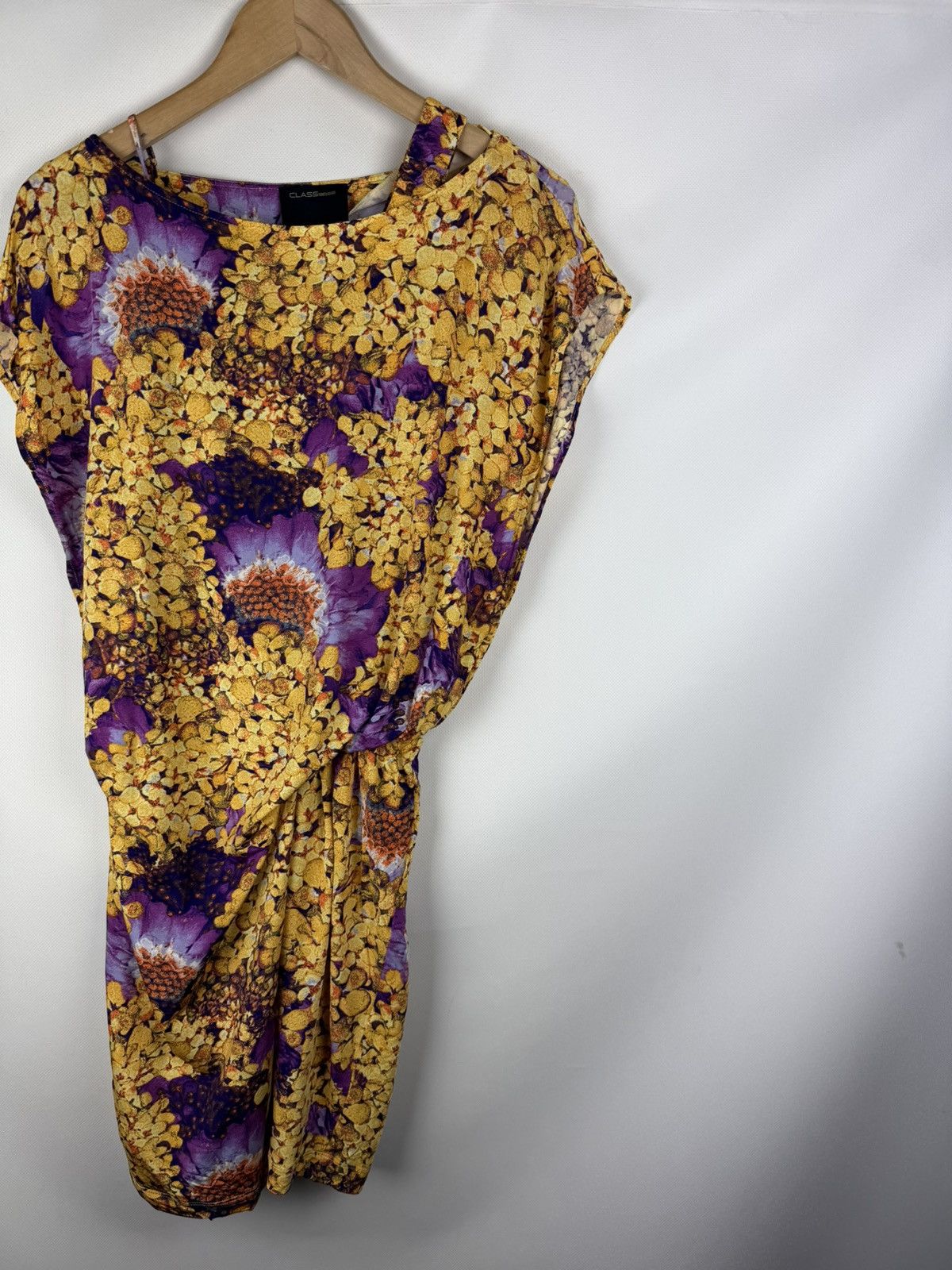 Cavalli Class Roberto Cavalli Class Ladies Overprinted Assymetrical Dress Size S / US 4 / IT 40 - 3 Thumbnail