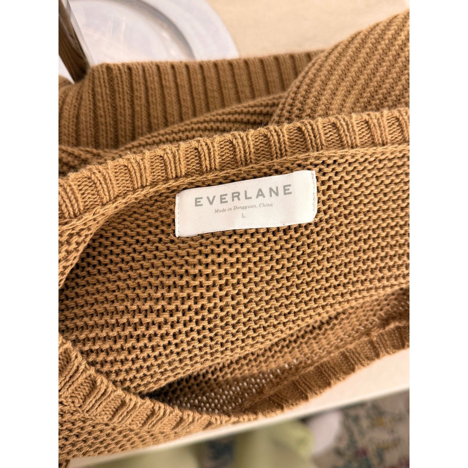 Everlane Everlane Waffle Knit Sweater in Camel - Men's Large Size US L / EU 52-54 / 3 - 3 Thumbnail