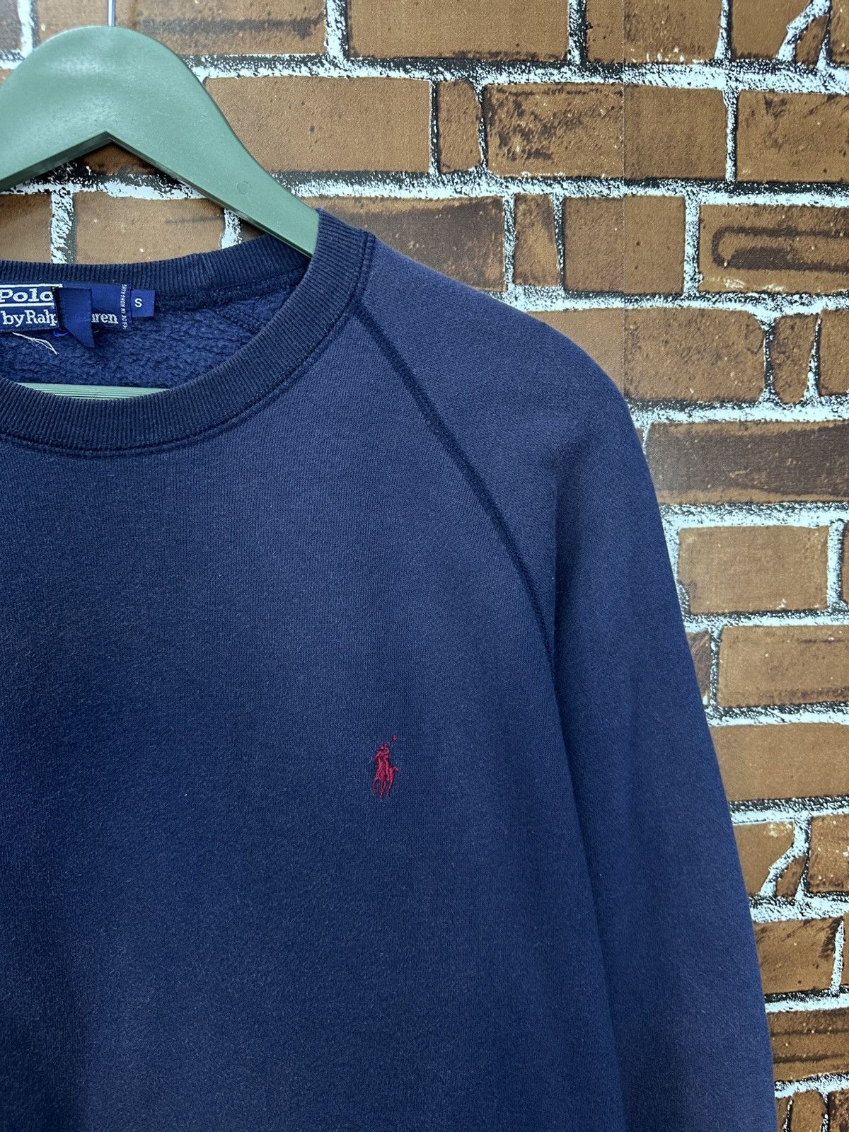 Polo Ralph Lauren Vintage Polo Ralph Lauren Small Pony Faded Crewneck Z383 Size US S / EU 44-46 / 1 - 2 Thumbnail
